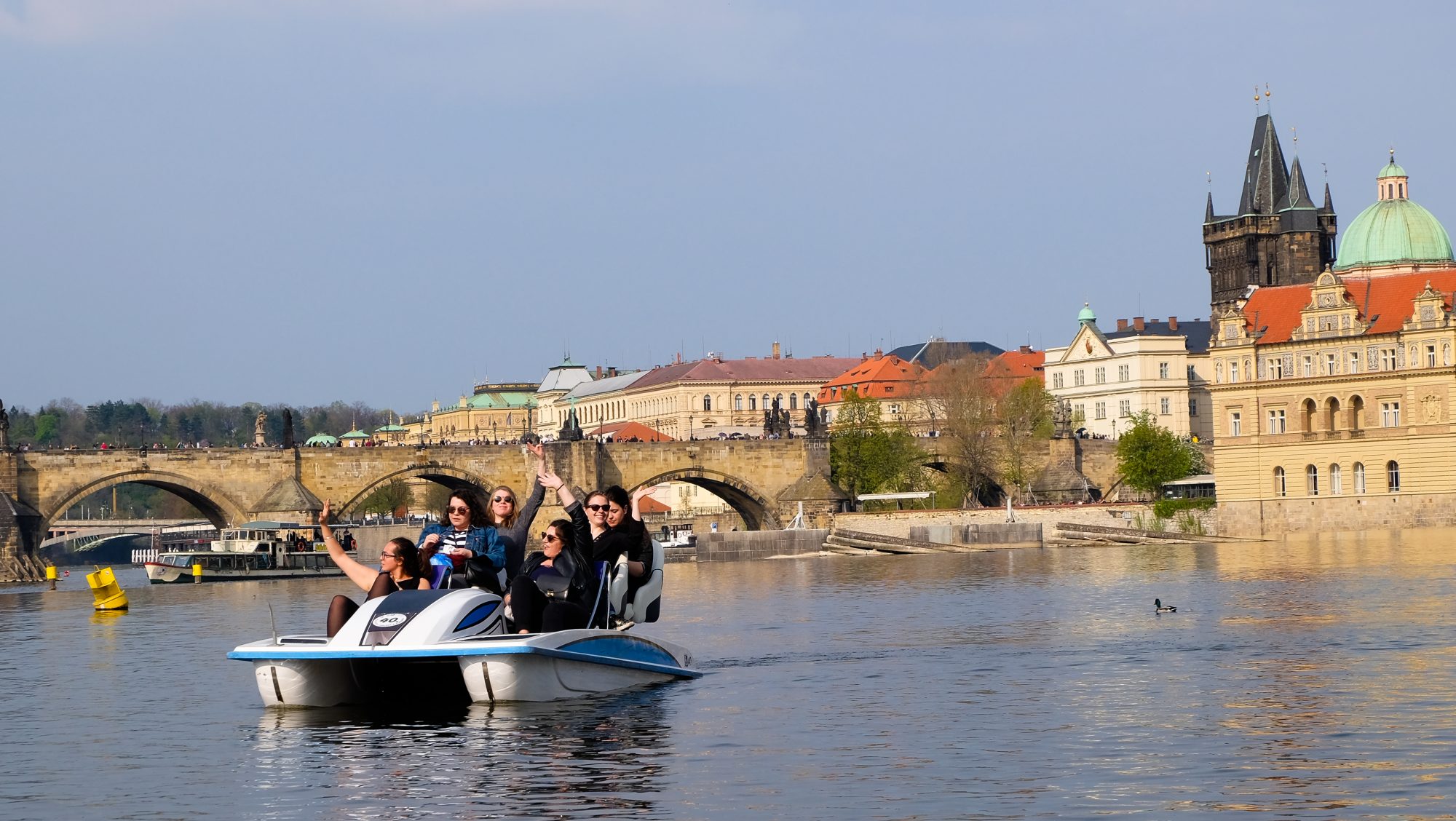 Vue sur les clochers de Prague