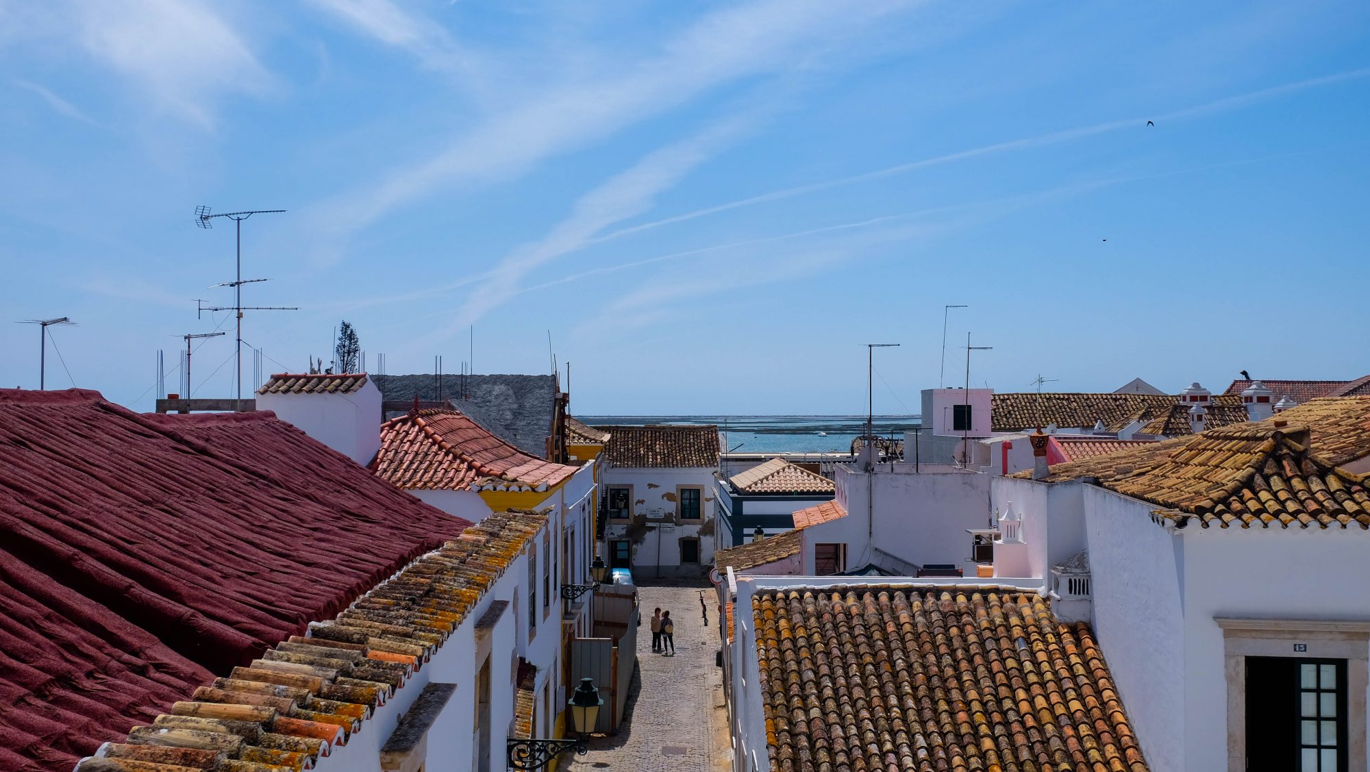Vue du Rooftop - Faro, Portugal