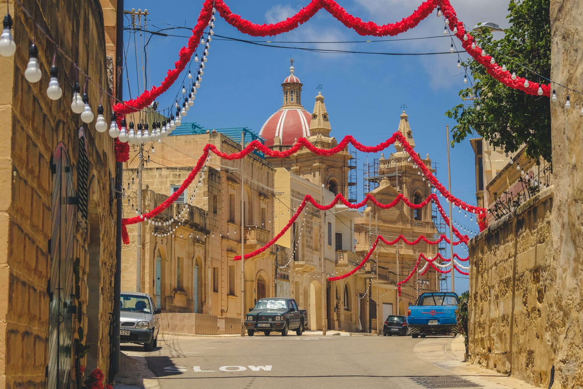 L-Ghasri et son église décorée - Malte Gozo
