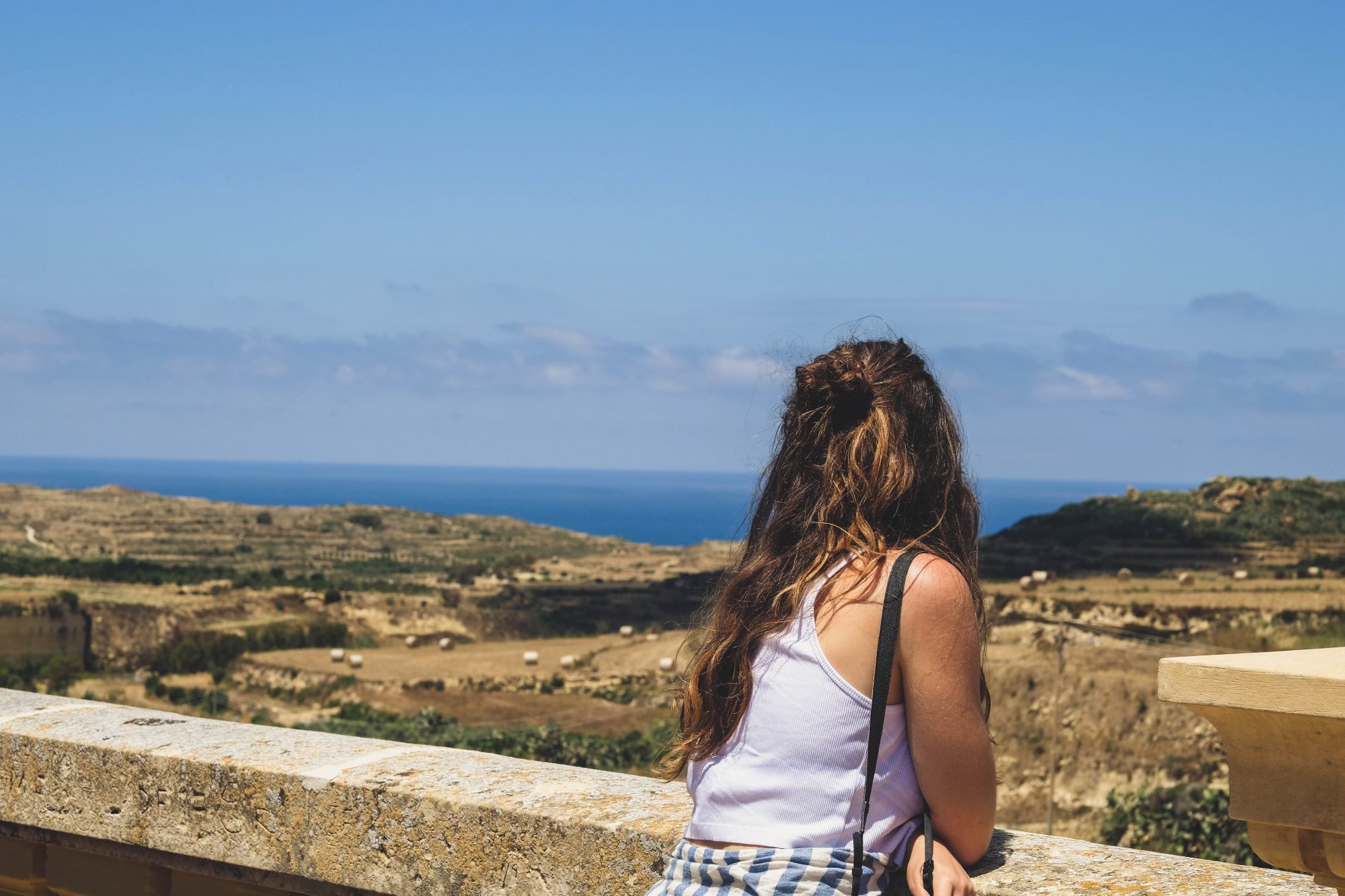 Vue sur la campagne de Gozo - Malte
