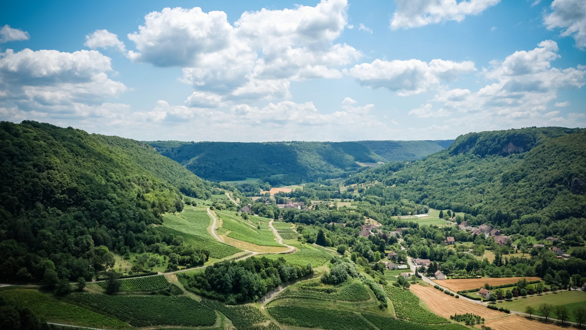Vue panoramique depuis Château-Chalon