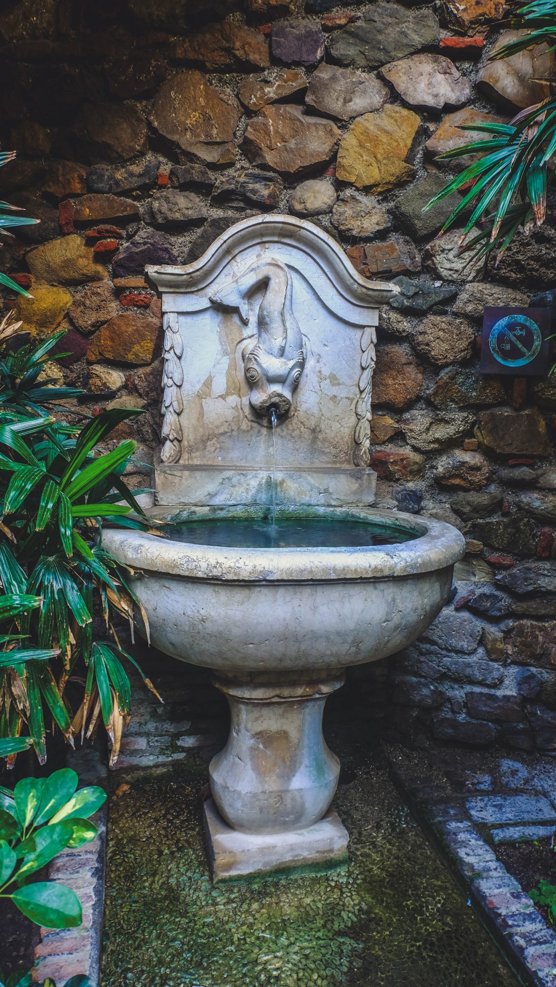 Fontaine poisson - Malaga, Espagne