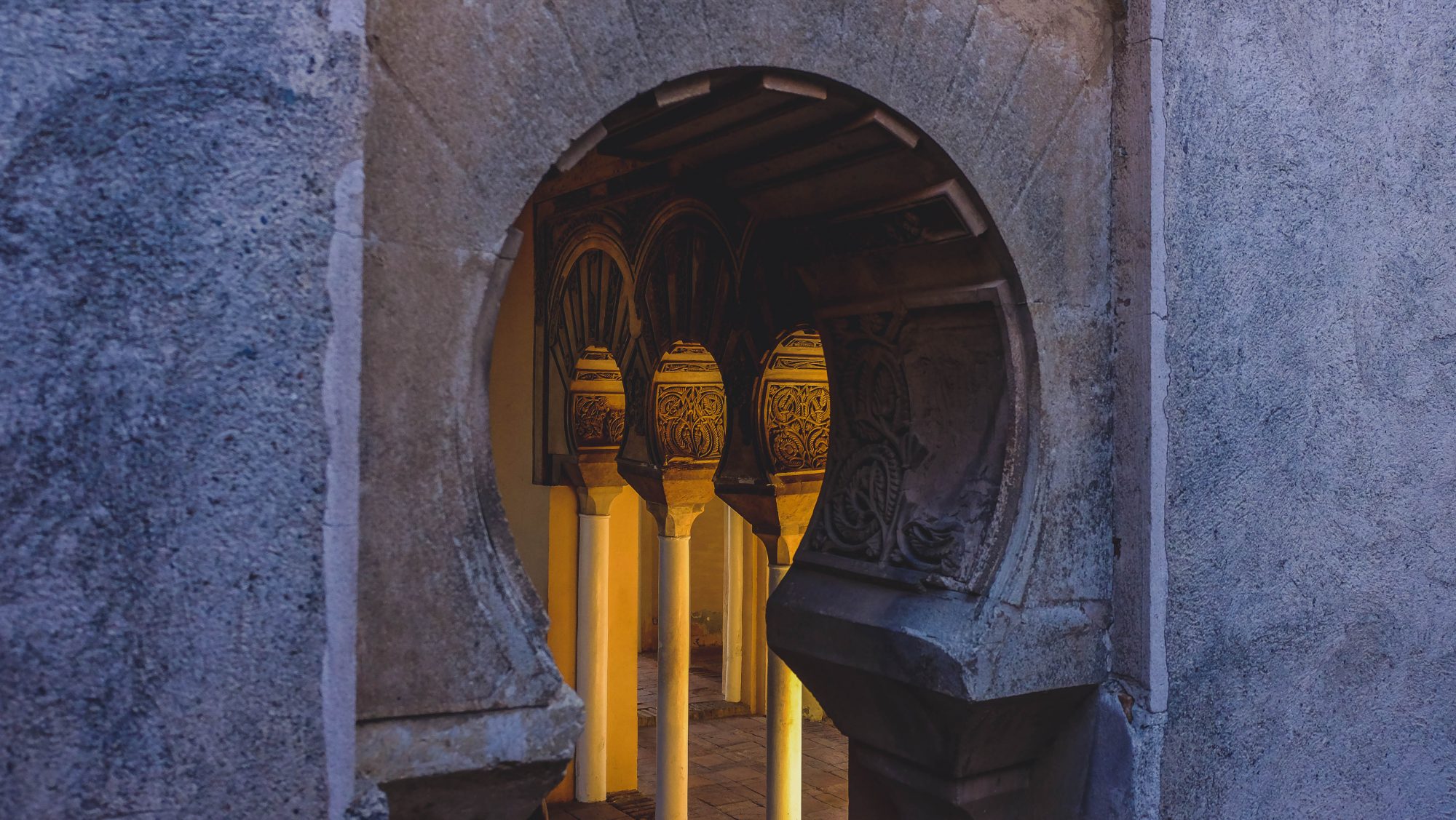Jeu de lumières - Malaga, Espagne