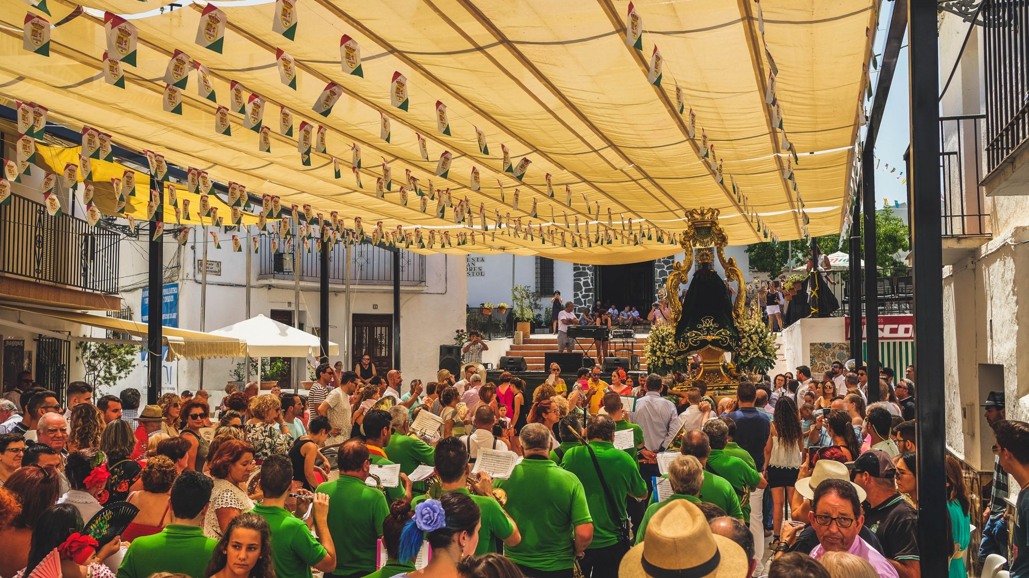 Plaza Central - Sedella, Espagne