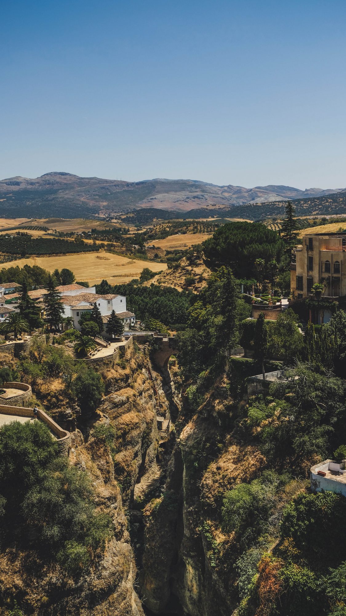 Vue sur le vieux pont - Ronda, Espagne