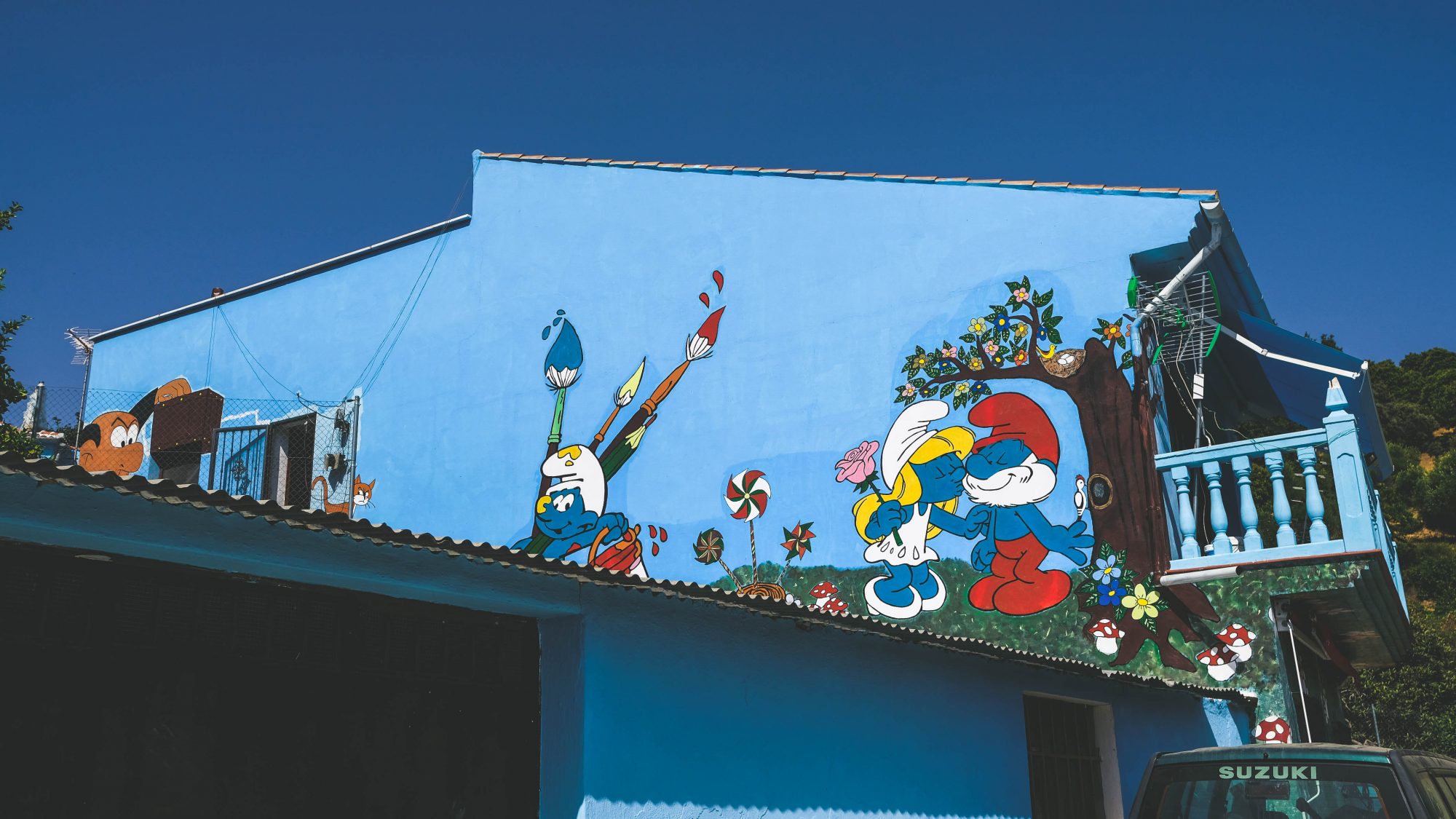 Les schtroumpfs de Juzcar - Juzcar, Espagne