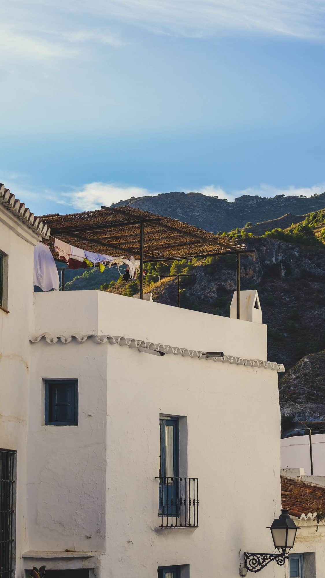 Linge au vent - Frigiliana, Espagne