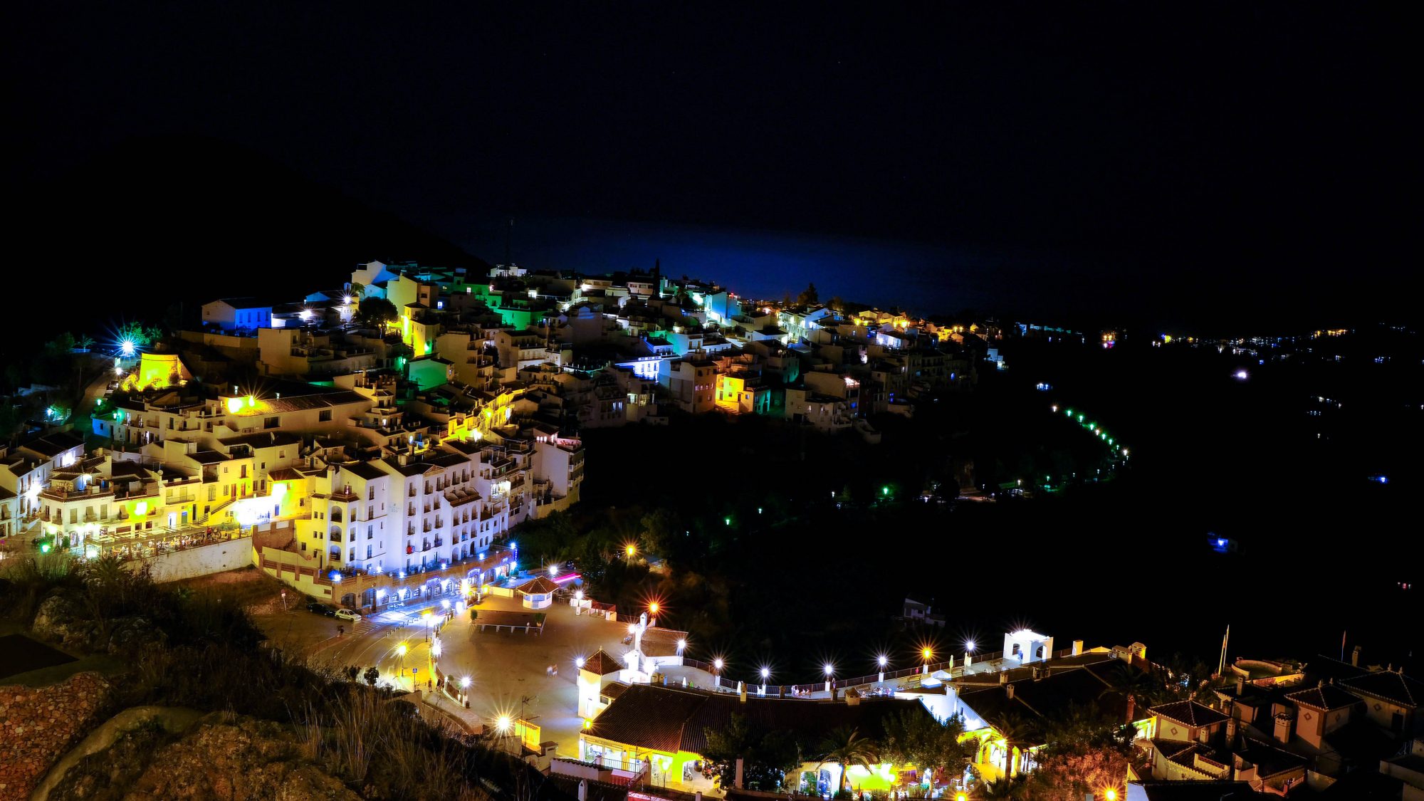 Frigiliana de nuit - Frigiliana, Espagne