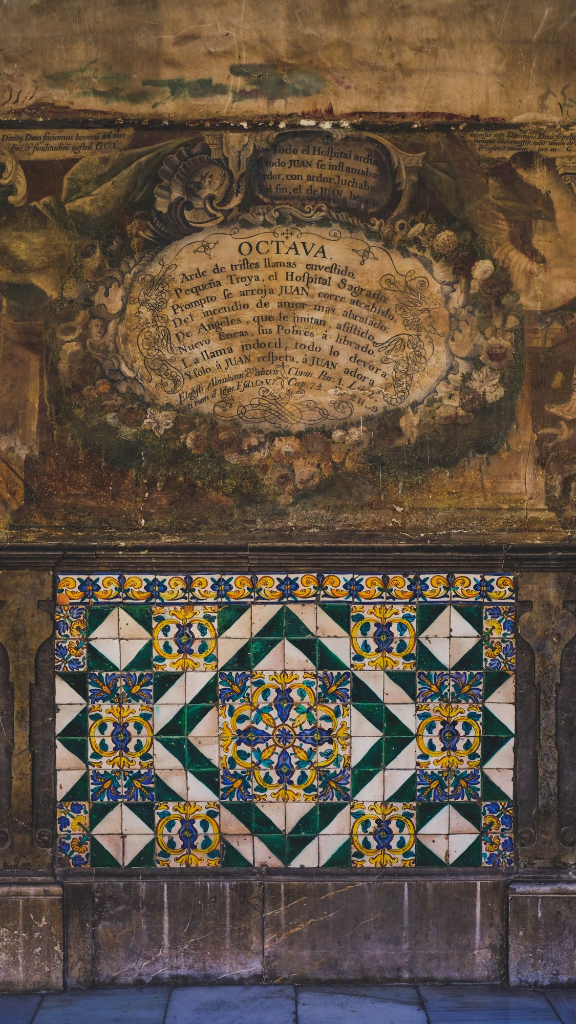 Mosaique à la Basilica of San Juan de Dios, Grenade Andalousie