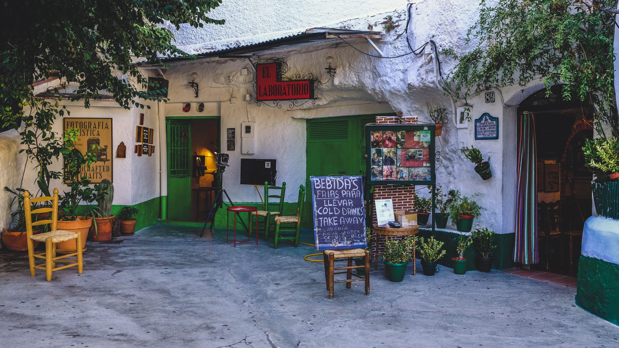 Terrasse de Sacromonte à Grenade