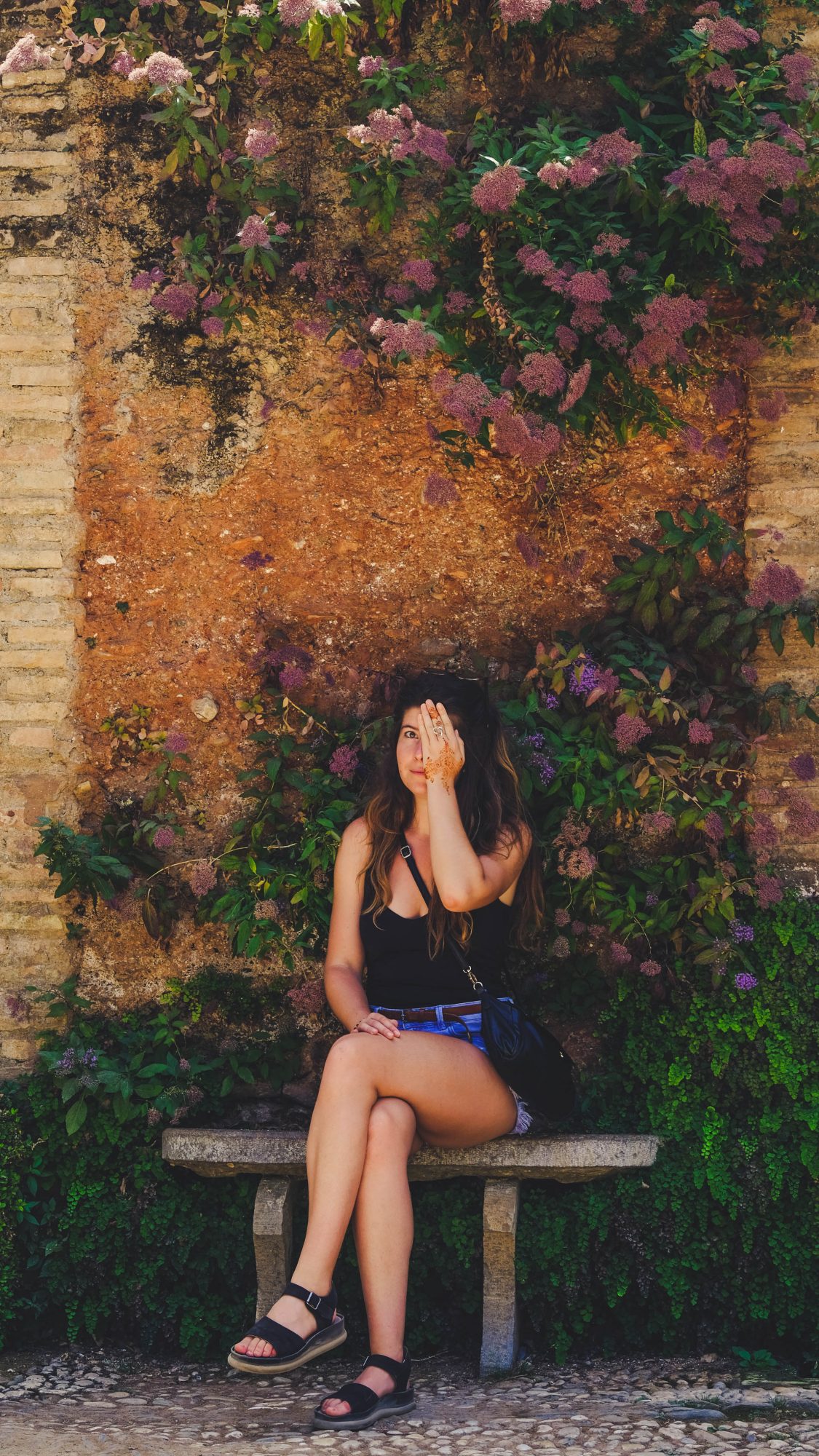 Grenade - Mimi moins sauvage dans les jardins de l'Alhambra