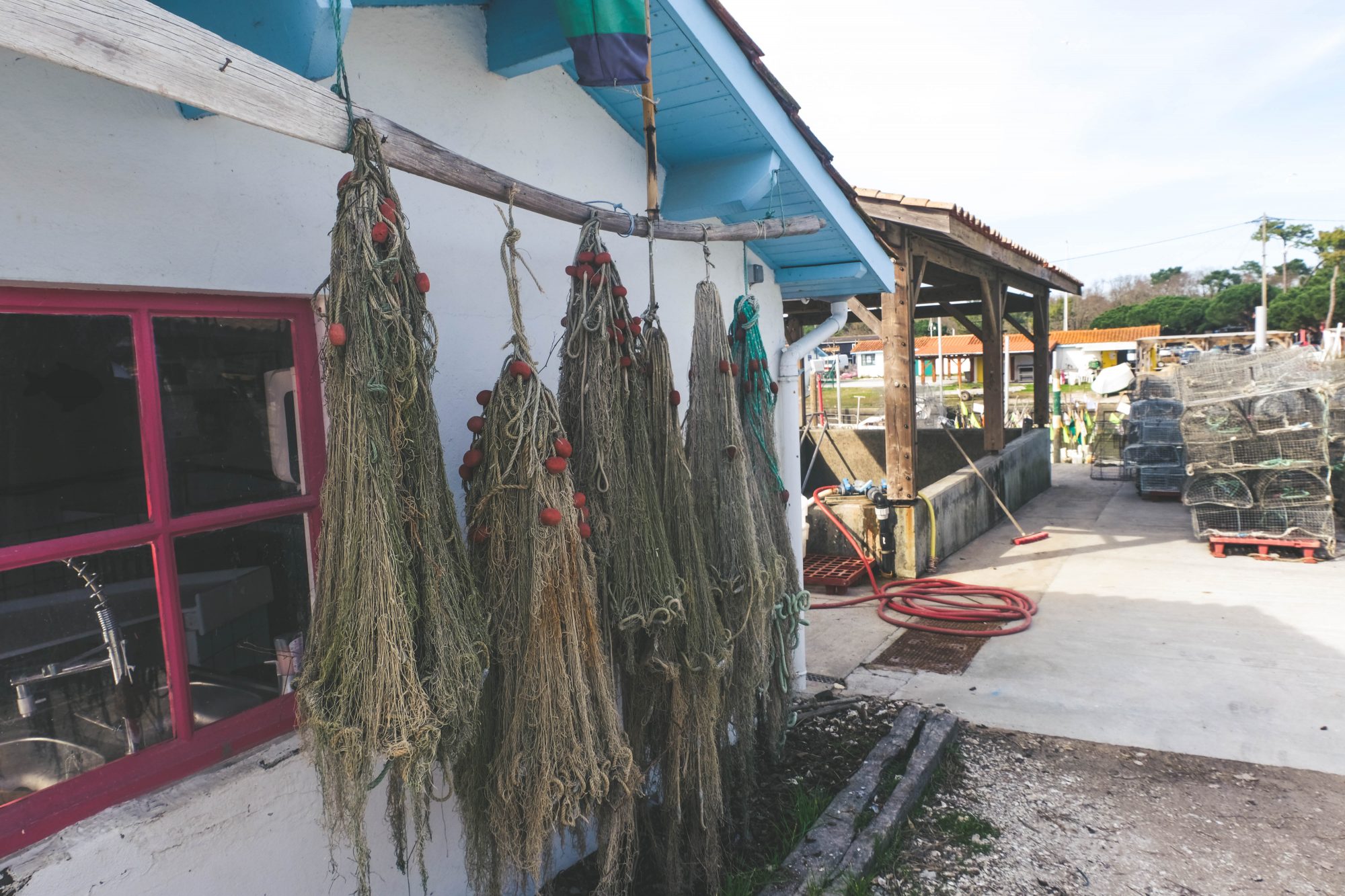 Filets ostréicoles à Andernos les bains
