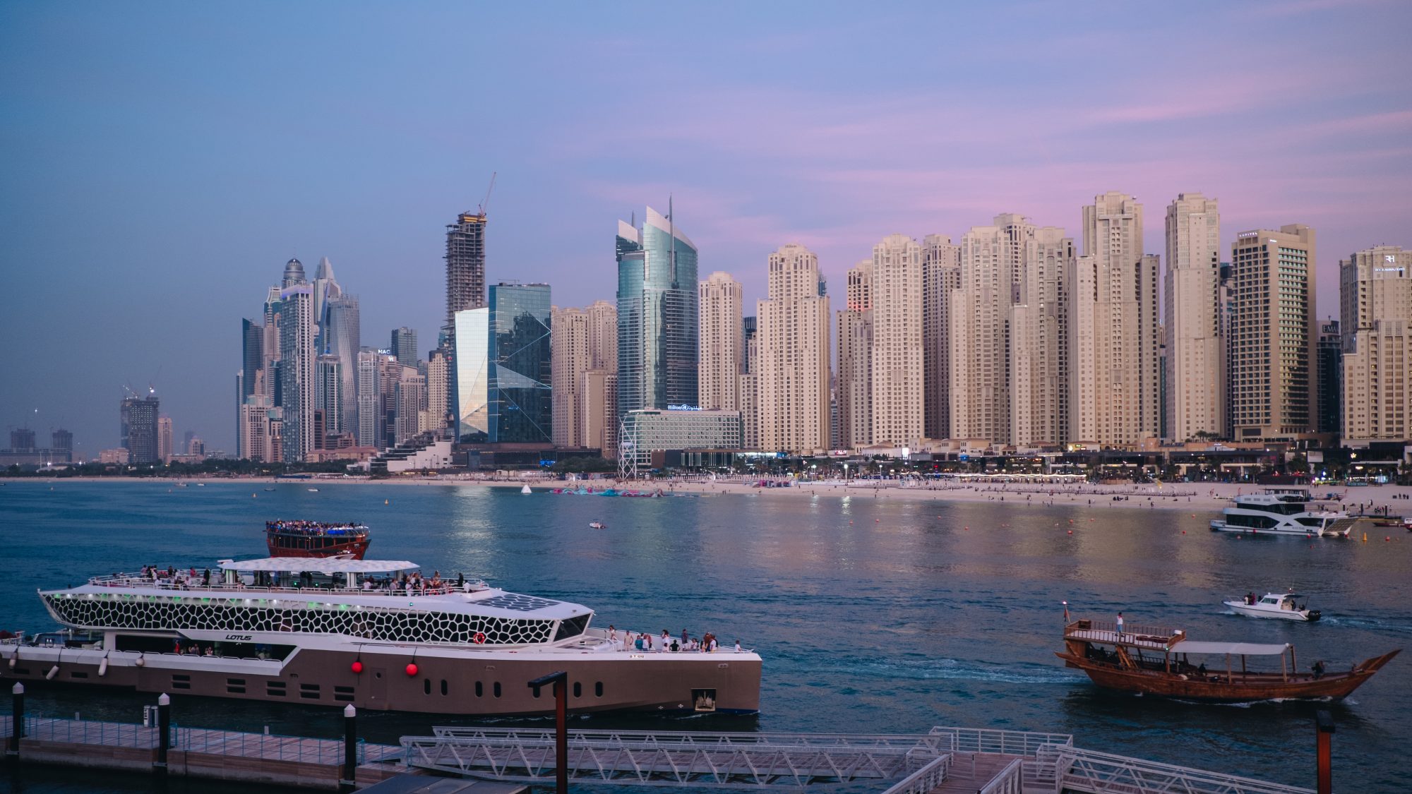 Vue depuis Bluewaters Island - Dubaï