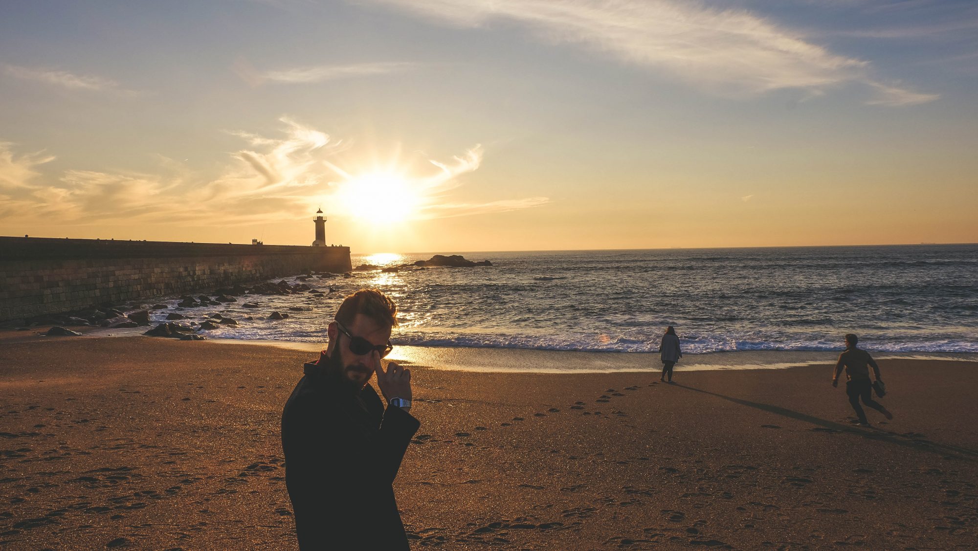 Bout de la plage de Porto