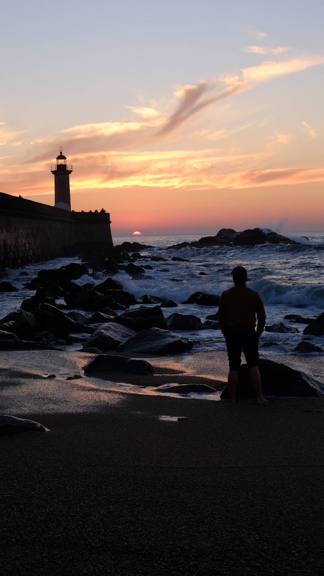 Coucher de soleil sur le Phare de Felgueiras