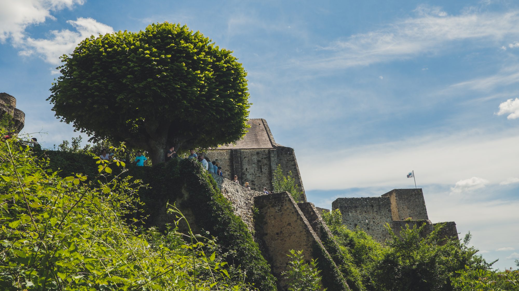 Point culminant de cette sortie nature de Ile de France : le château de la Madeleine