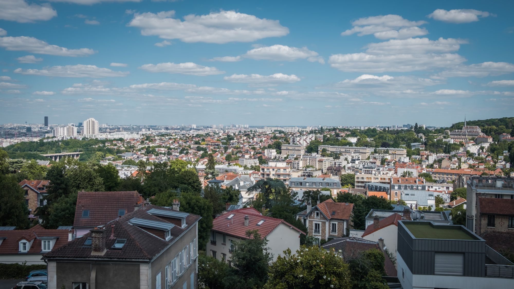 la fin de cette escapade proche paris : la vue sur la ville de Meudon