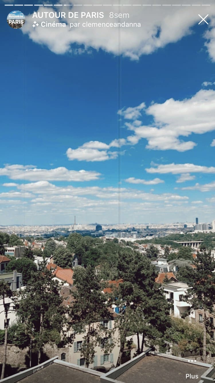 La Tour Eiffeil depuis les terrasses de Meudon