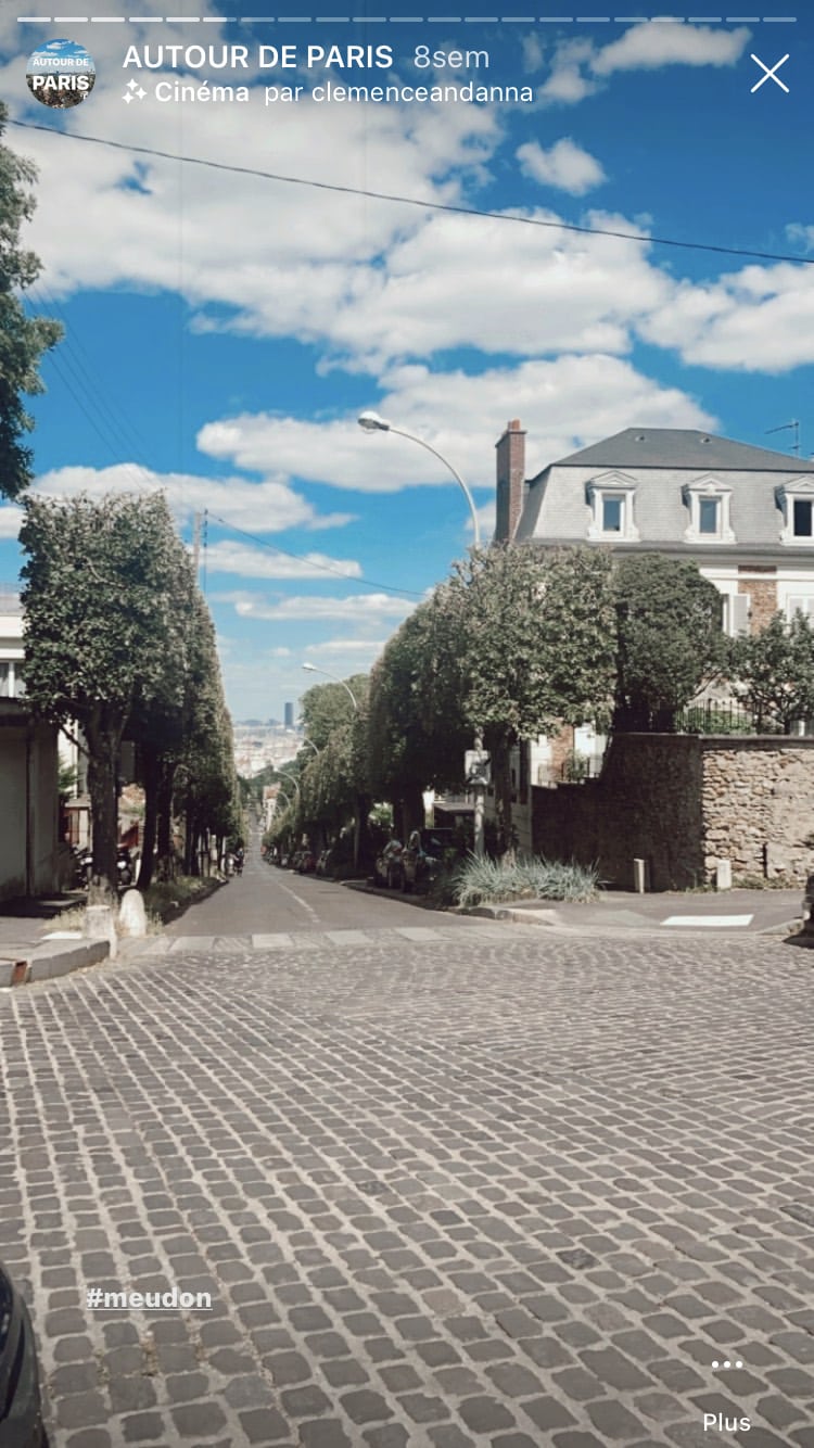 très jolie rue pavée à Meudon