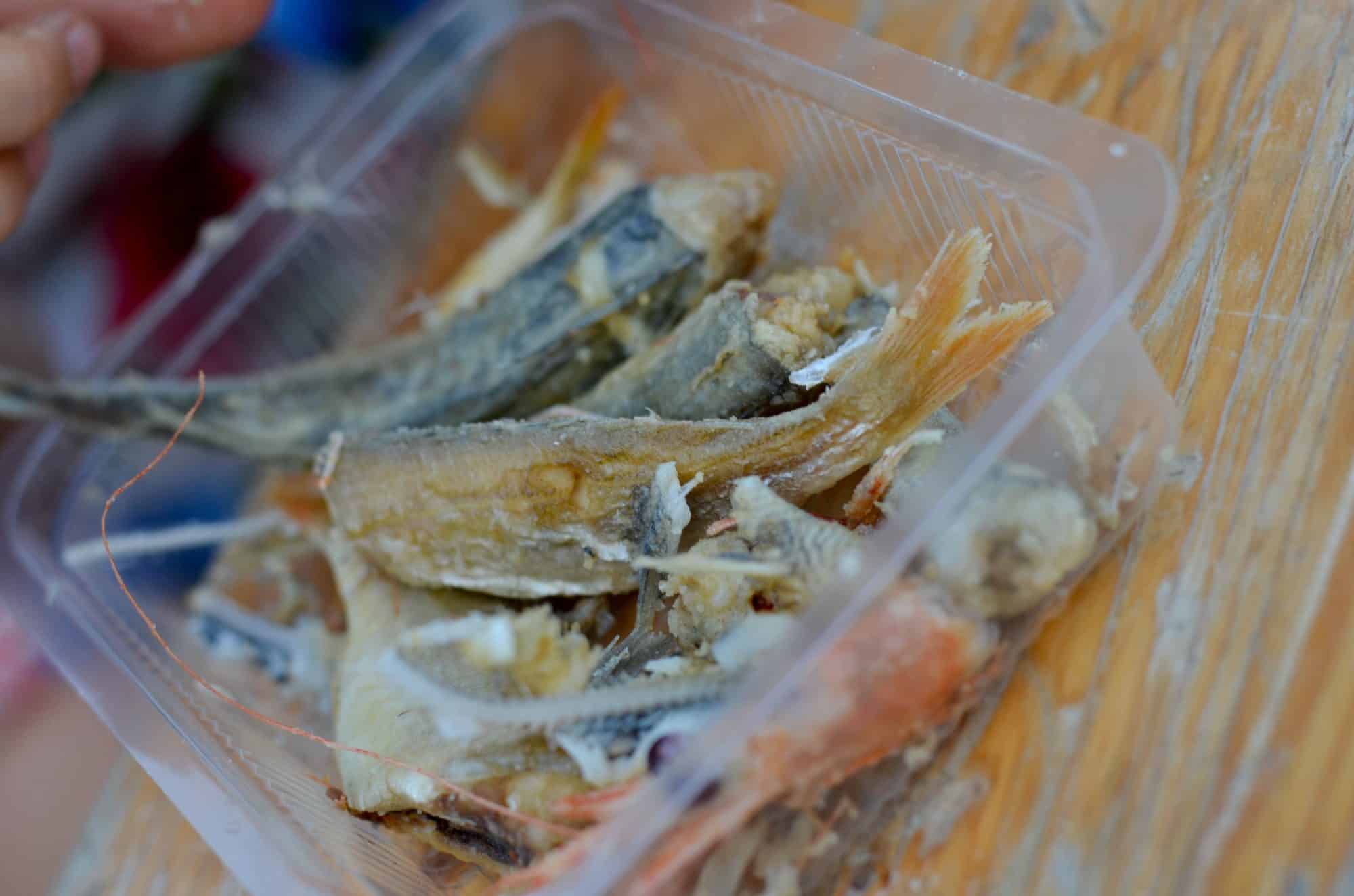 Petits poissons frits à Santa Margherita de Ligure