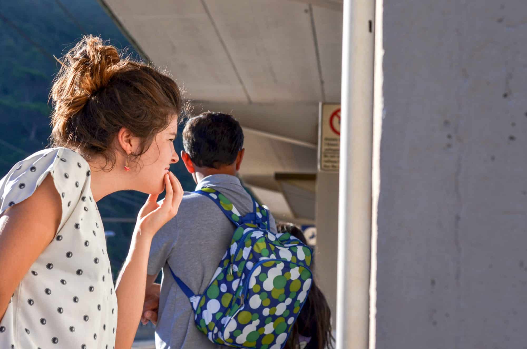 Paresseux en gare italienne