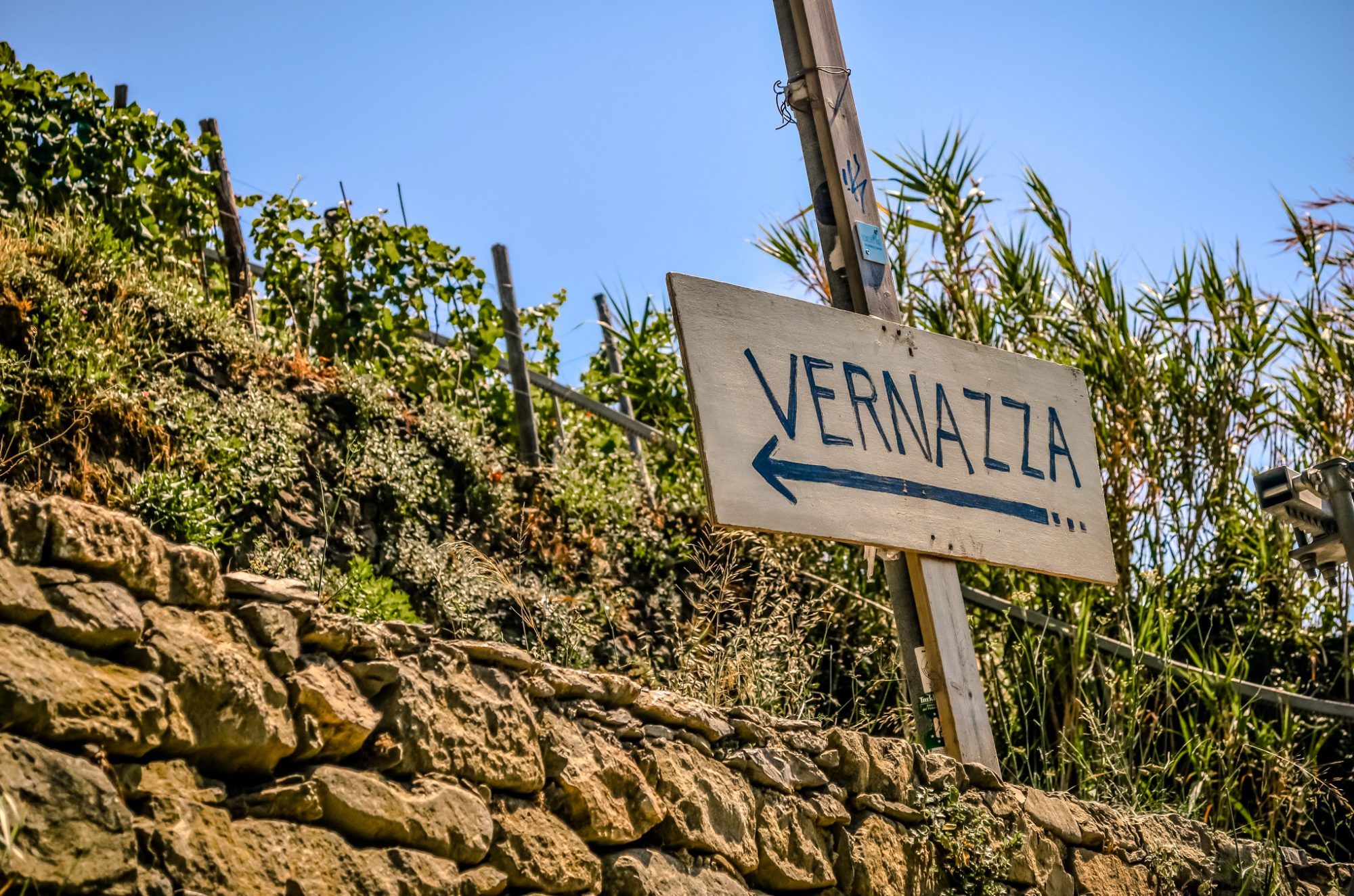 Entrée de la randonnée vers Vernazza