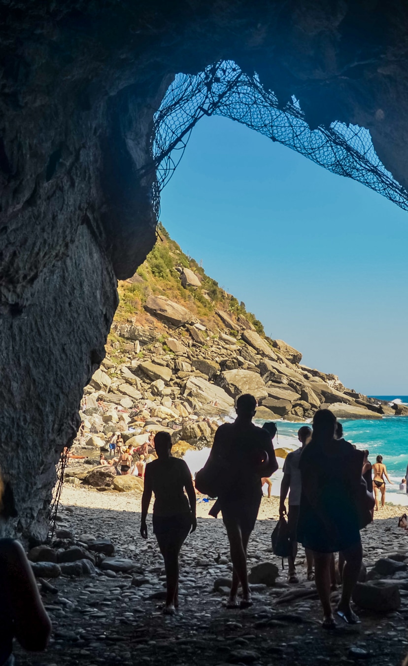 Entrée de la plage secrète de Vernazza