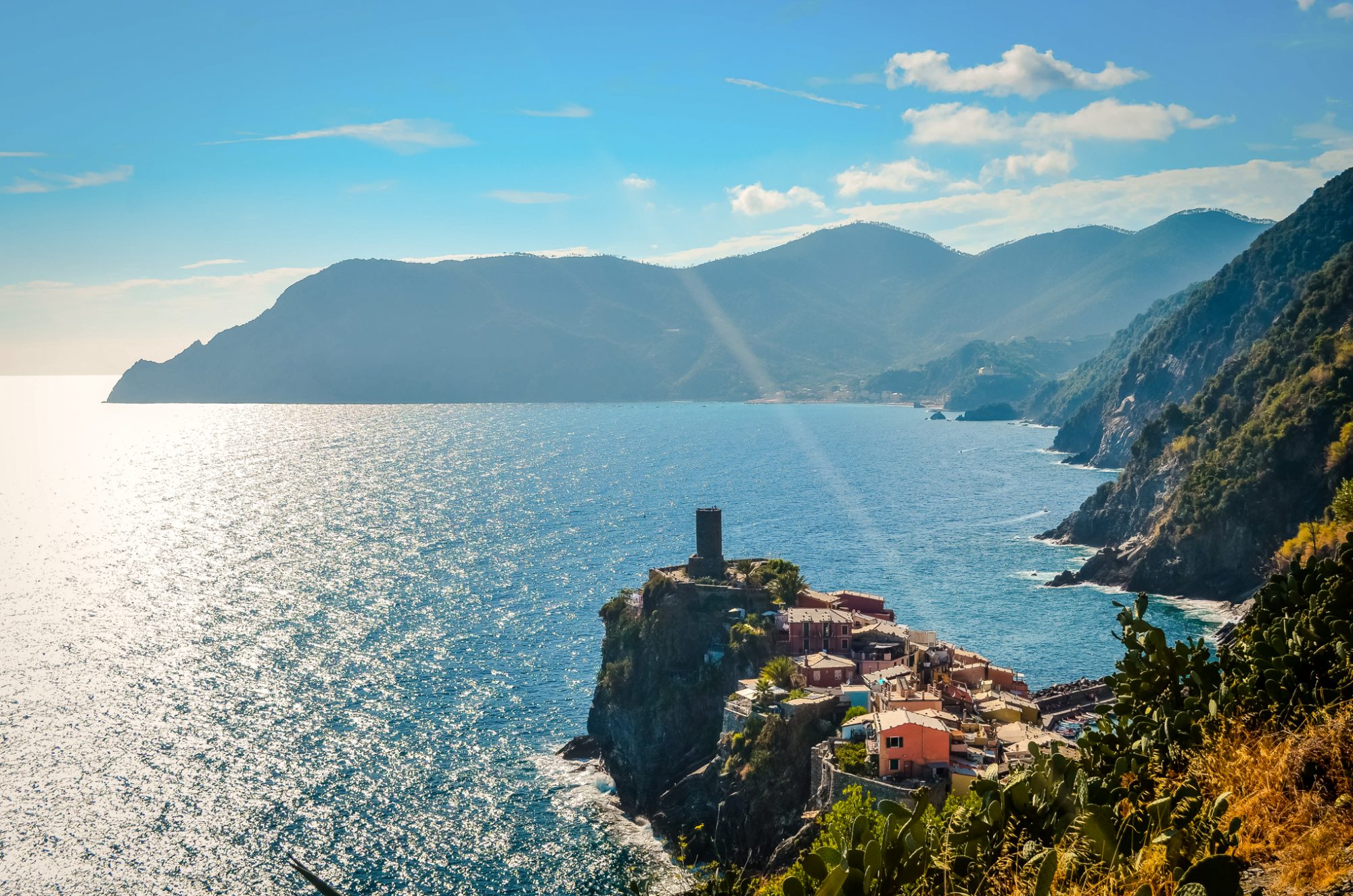 Vue sur le dos de Vernazza