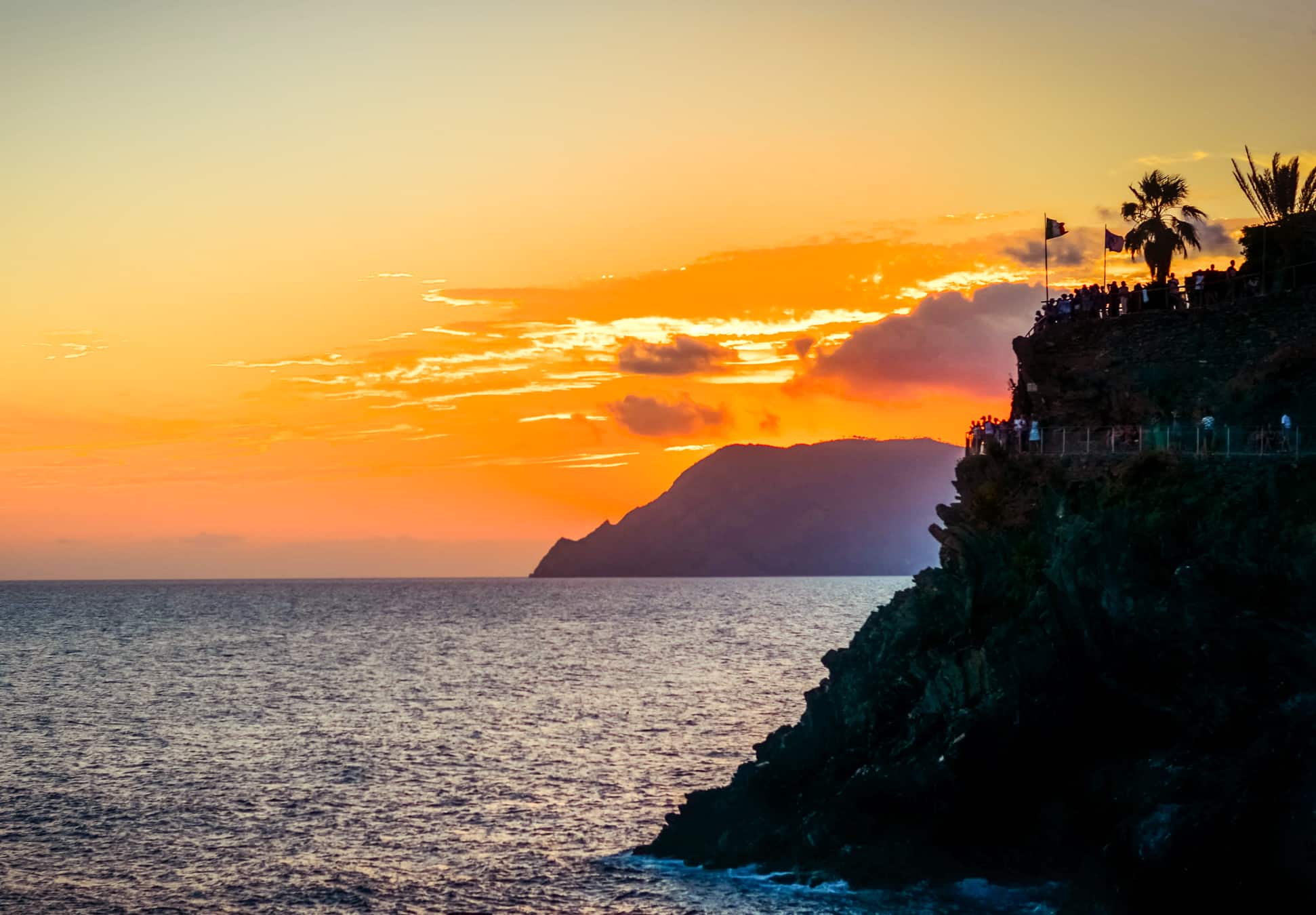 Coucher de soleil sur les Cinque Terre