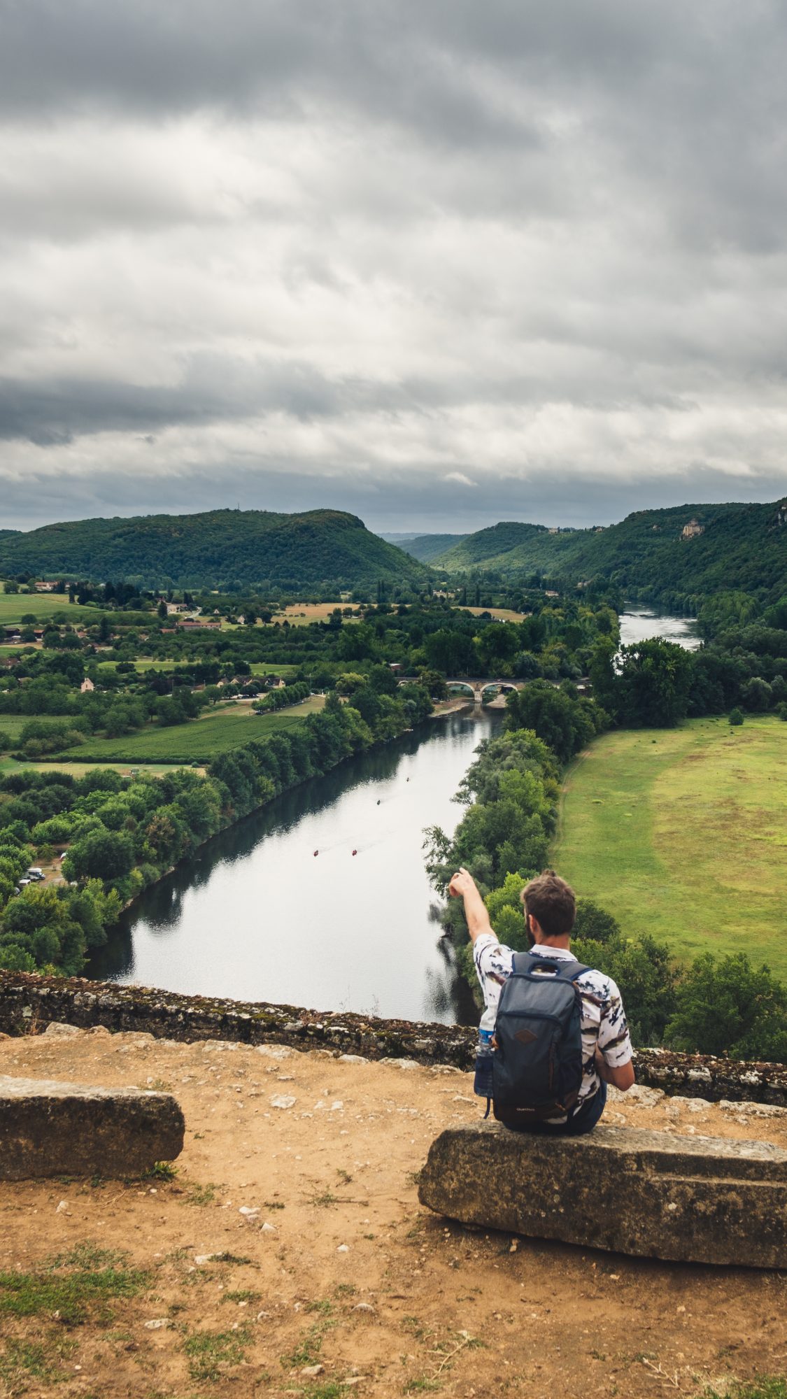 DSCF4026 Vue sur la dordogne depuis beynac