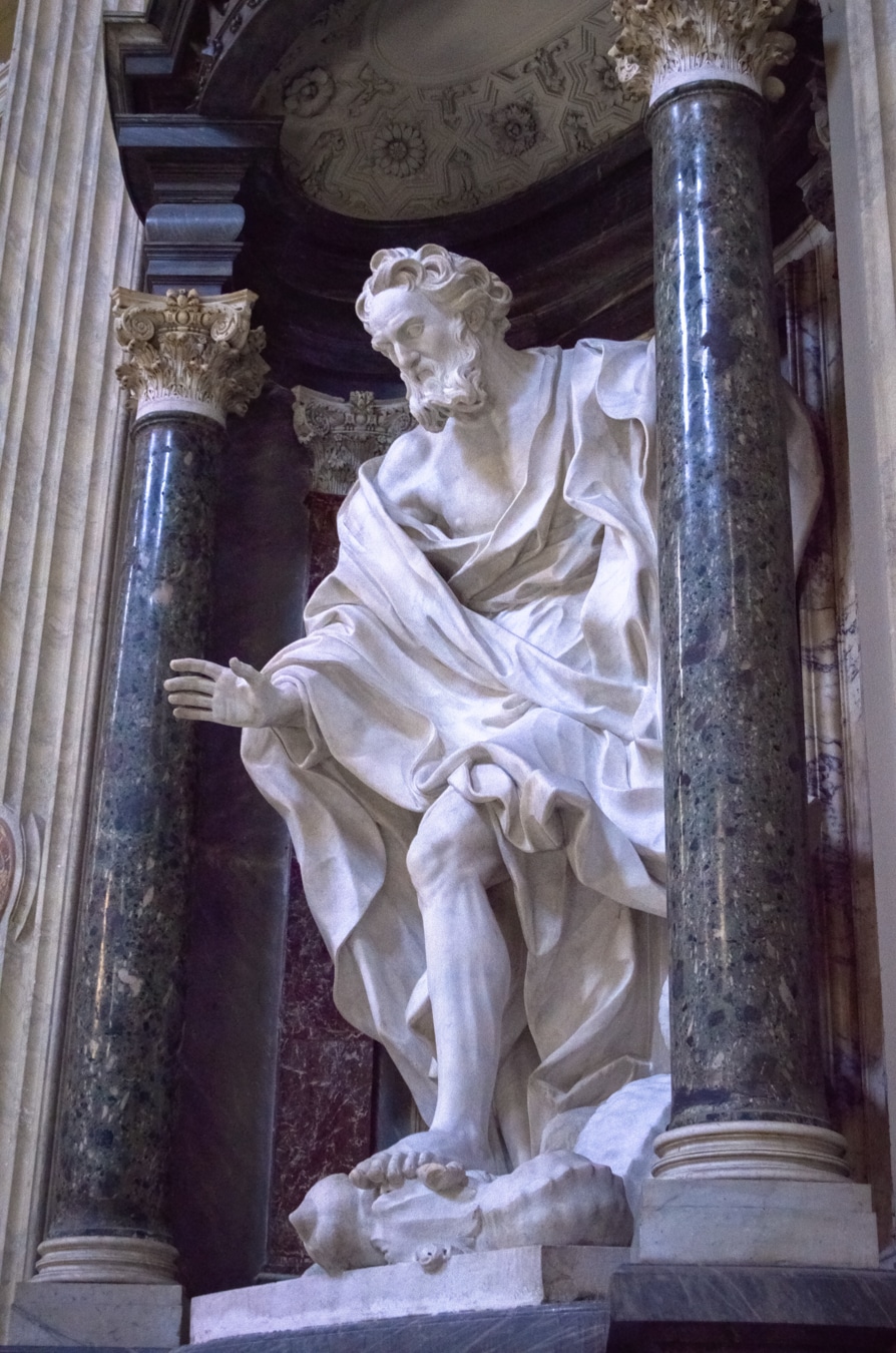 Une des statues réalisée par le Bernin, Basilique Saint jean de Latran
