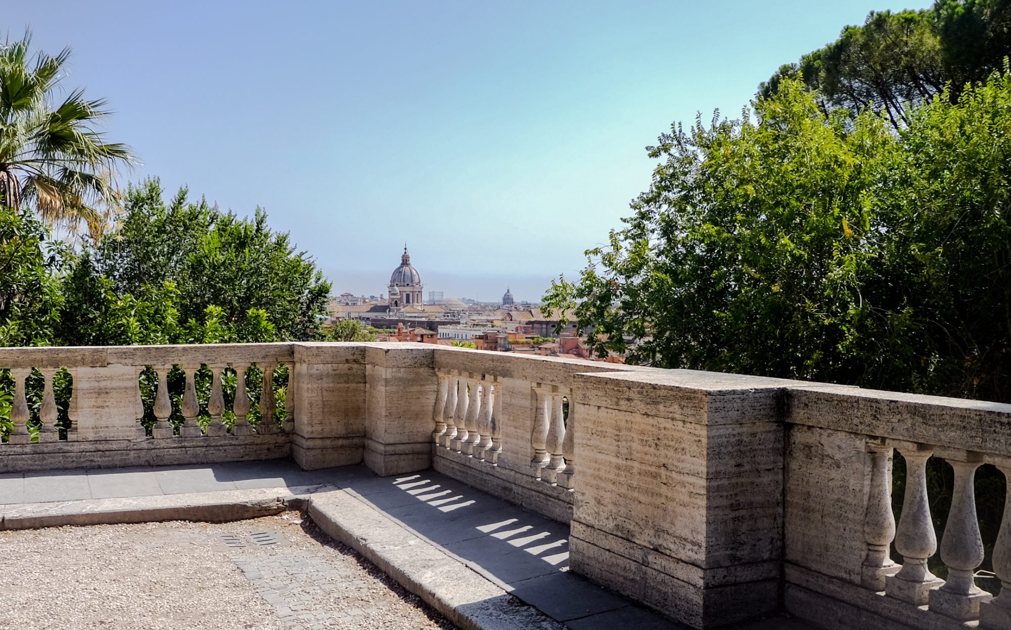 Terrasses du Pincio, vue sur Rome