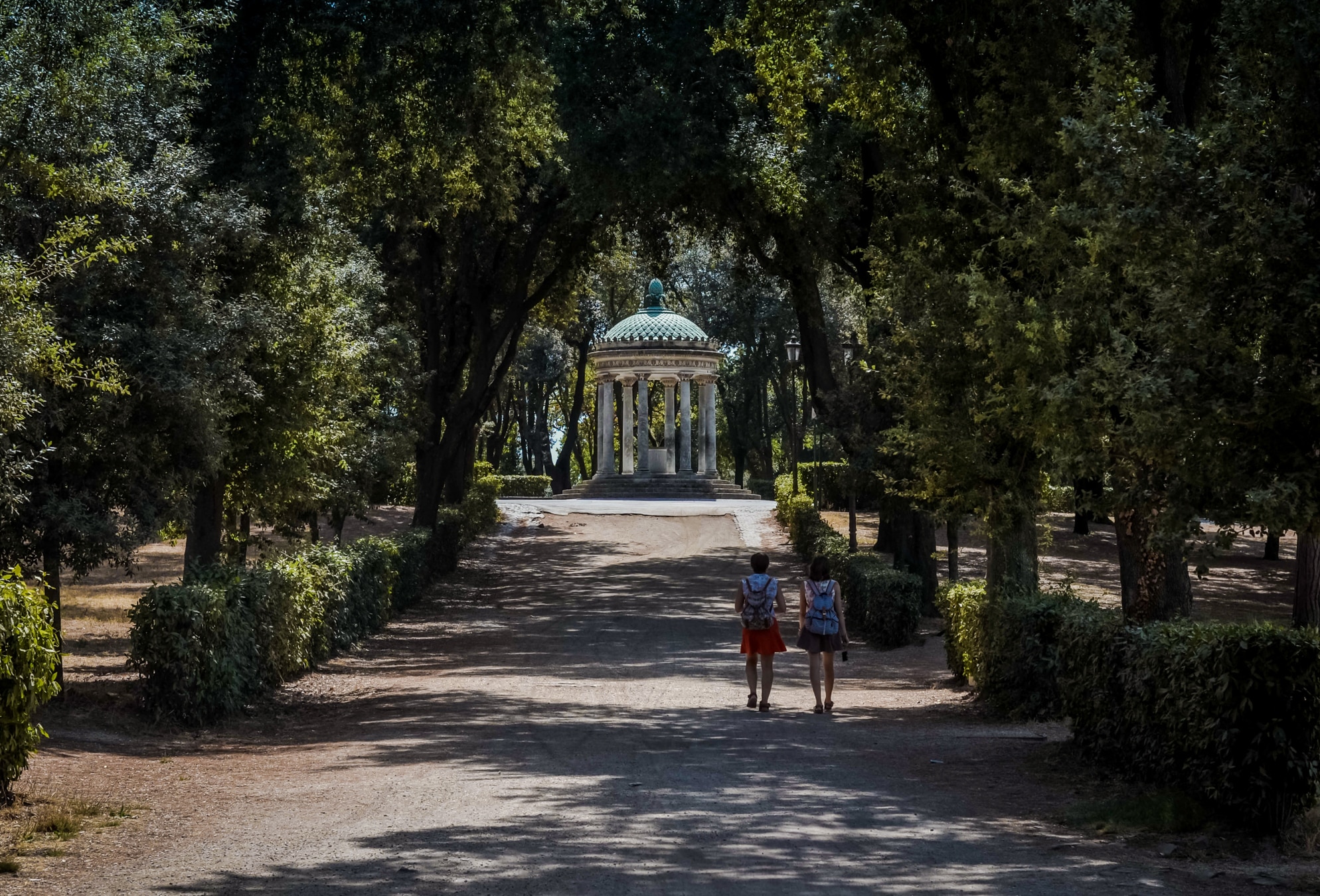 Promenade sauvage dans le parc Borghese