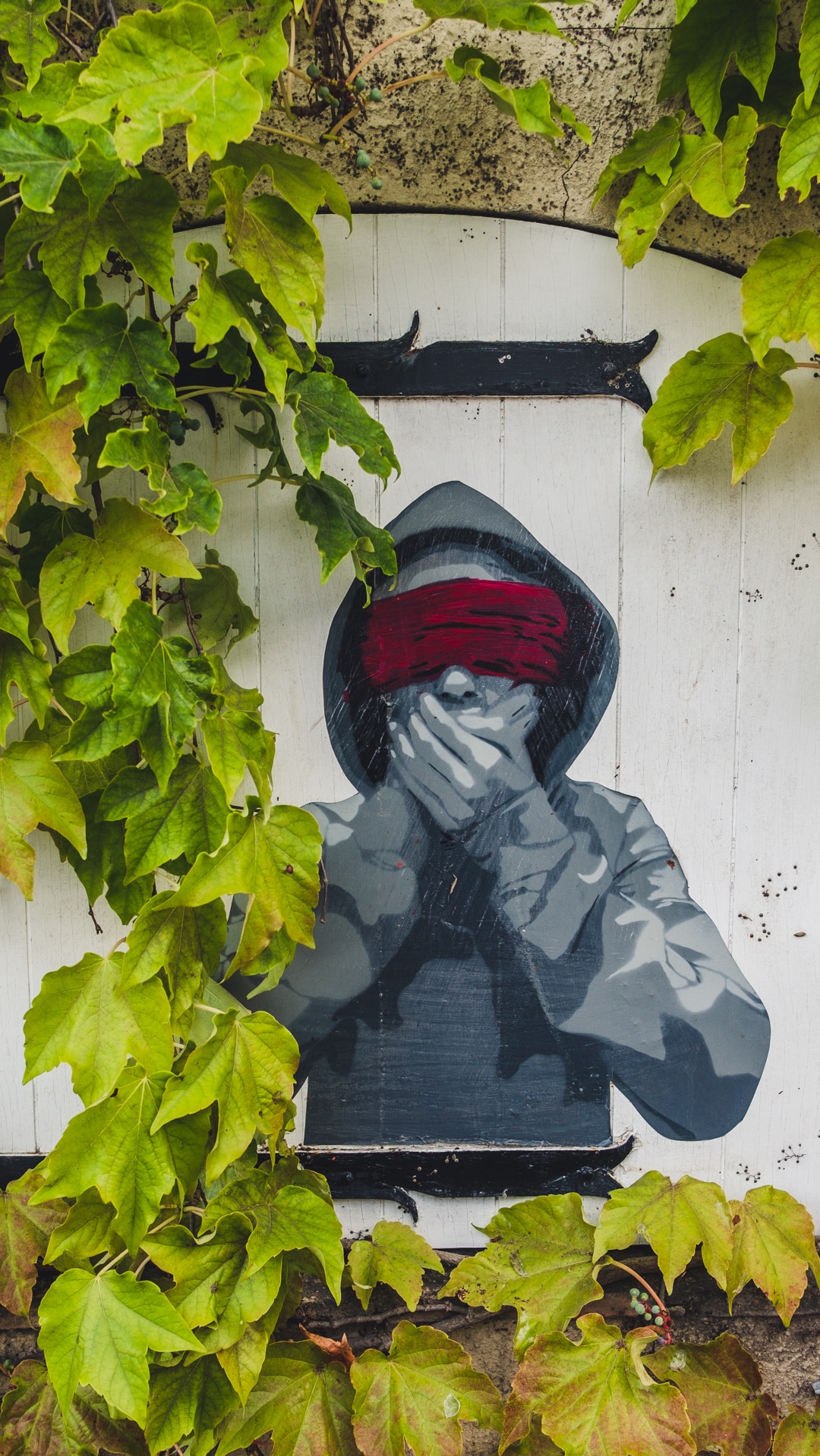 encore une oeuvre de street art à Grimaud