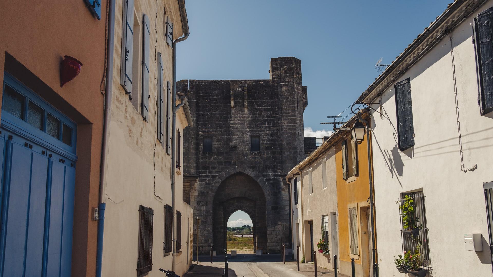 arrivée sur Aigues Mortes