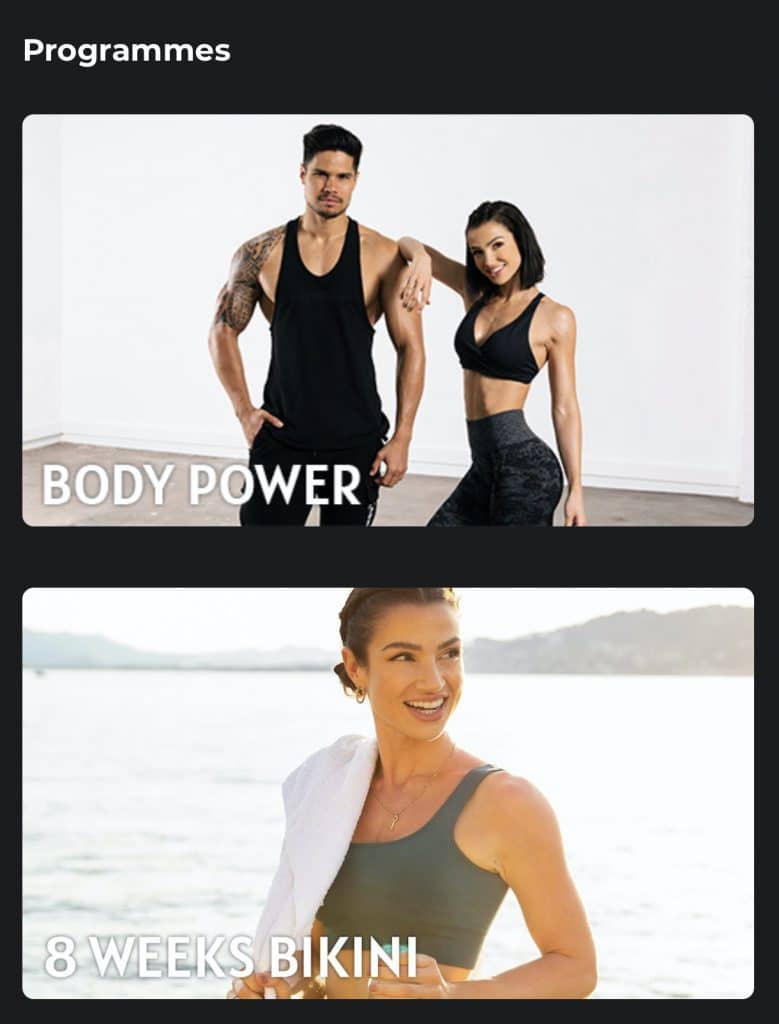 Programme de Train Sweat Eat