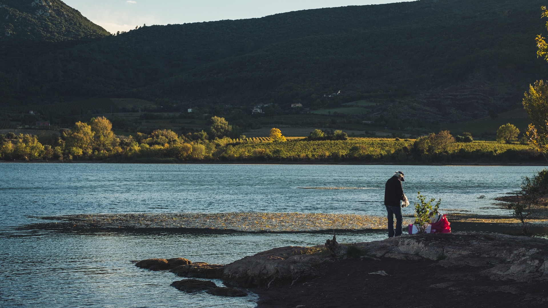 pêcheur en préparation