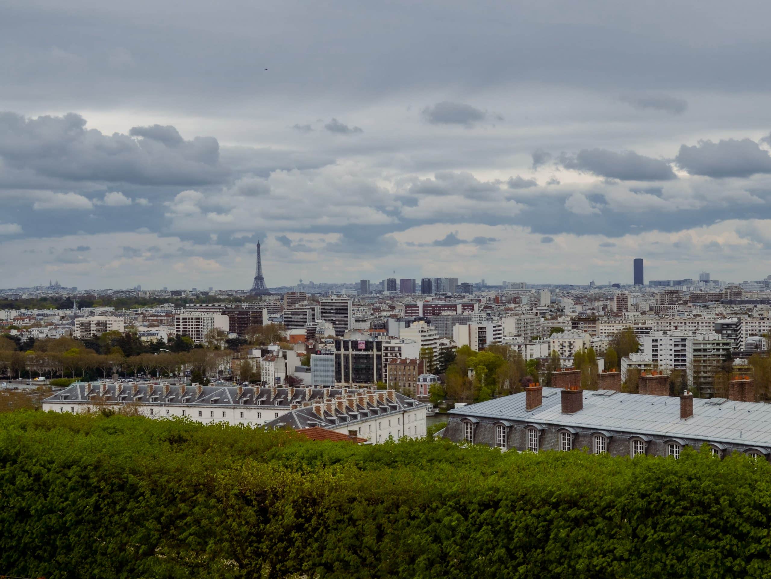 La vue depusi les Terrasses de St clou : magnifique fin de cette balade à Paris dans un rayon de 20 km