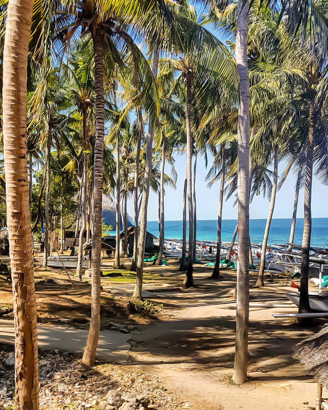 Moment reposant sur la Virgin Beach à Bali
