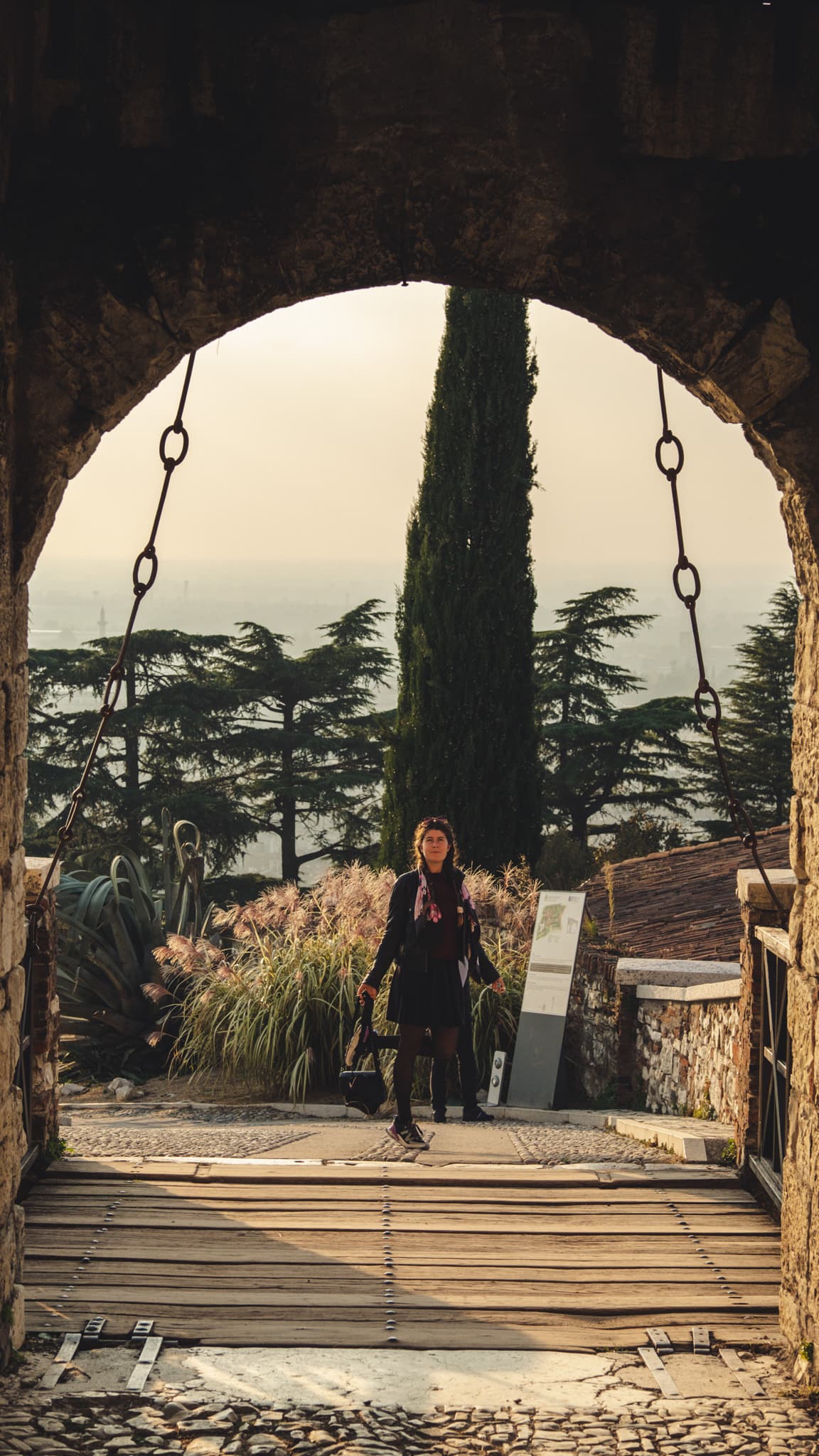 Pont levis du chateau de Brescia