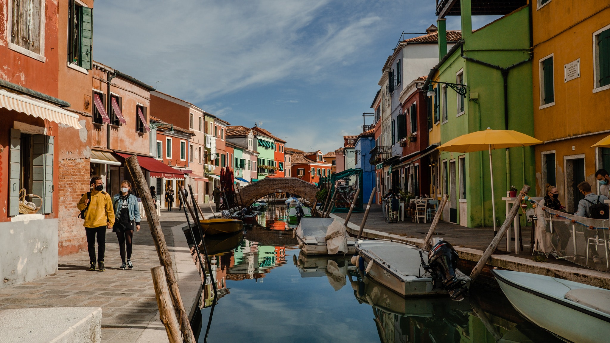 La ville de Burano et ses canaux