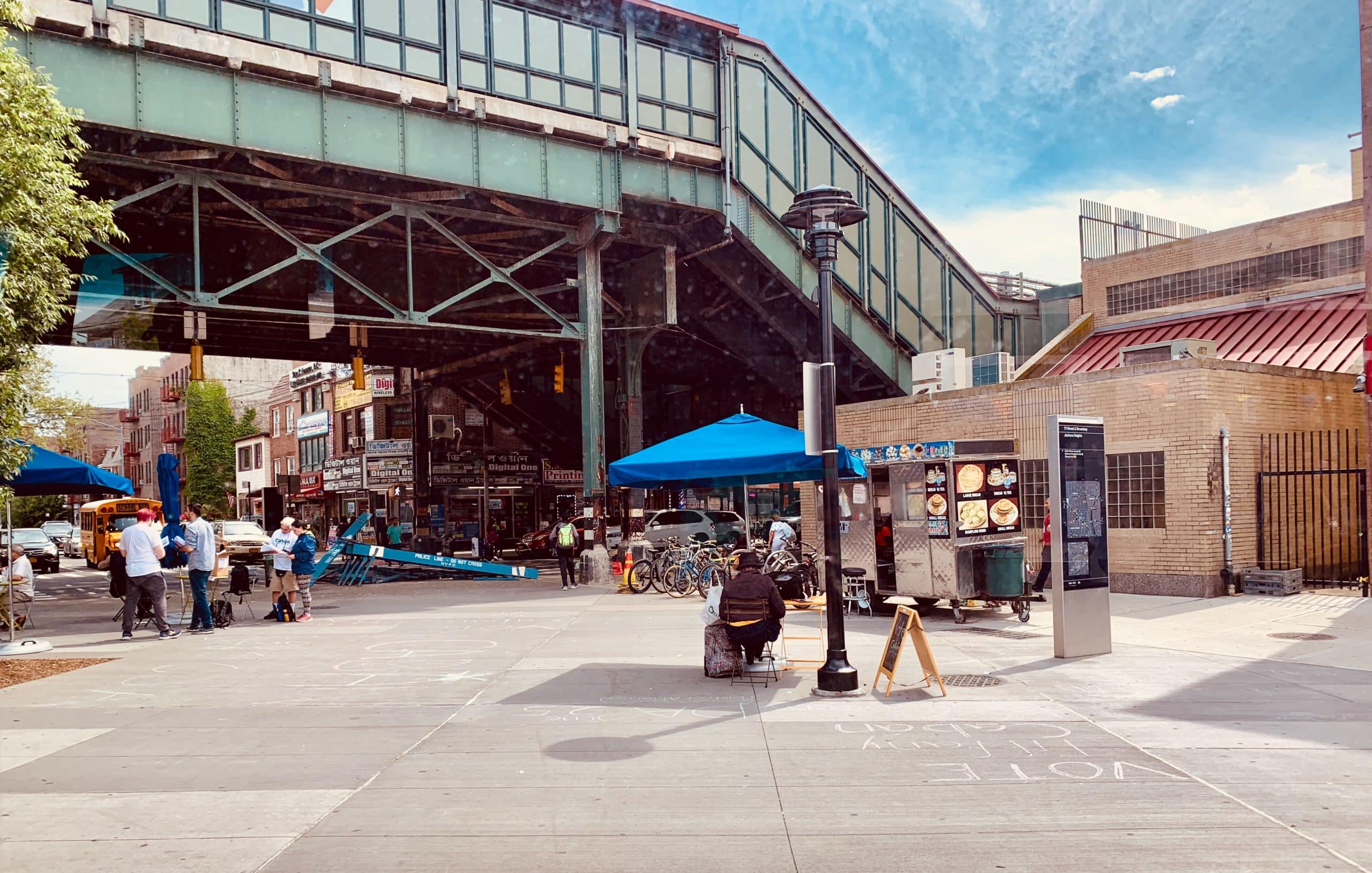 Scène de rue capturée par la Pause Bougeotte