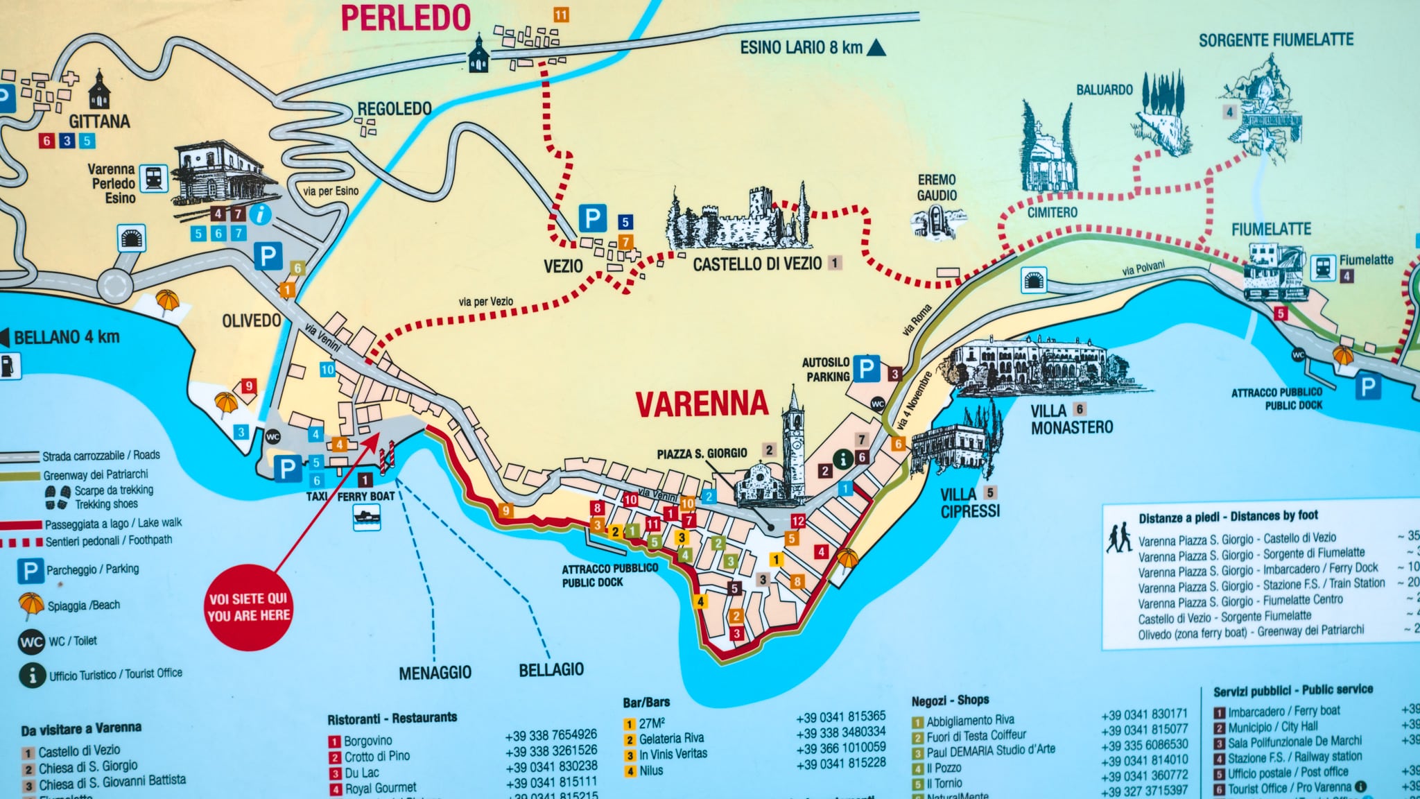 Plusieures randonnées possible autour du lac de come pour votre week-end