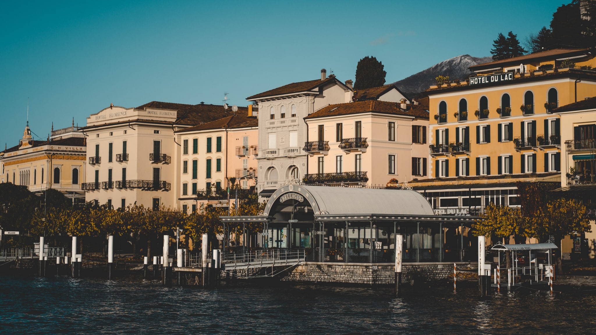 arrivée à bellagio, passage obligé lors d'un week end au lac de come