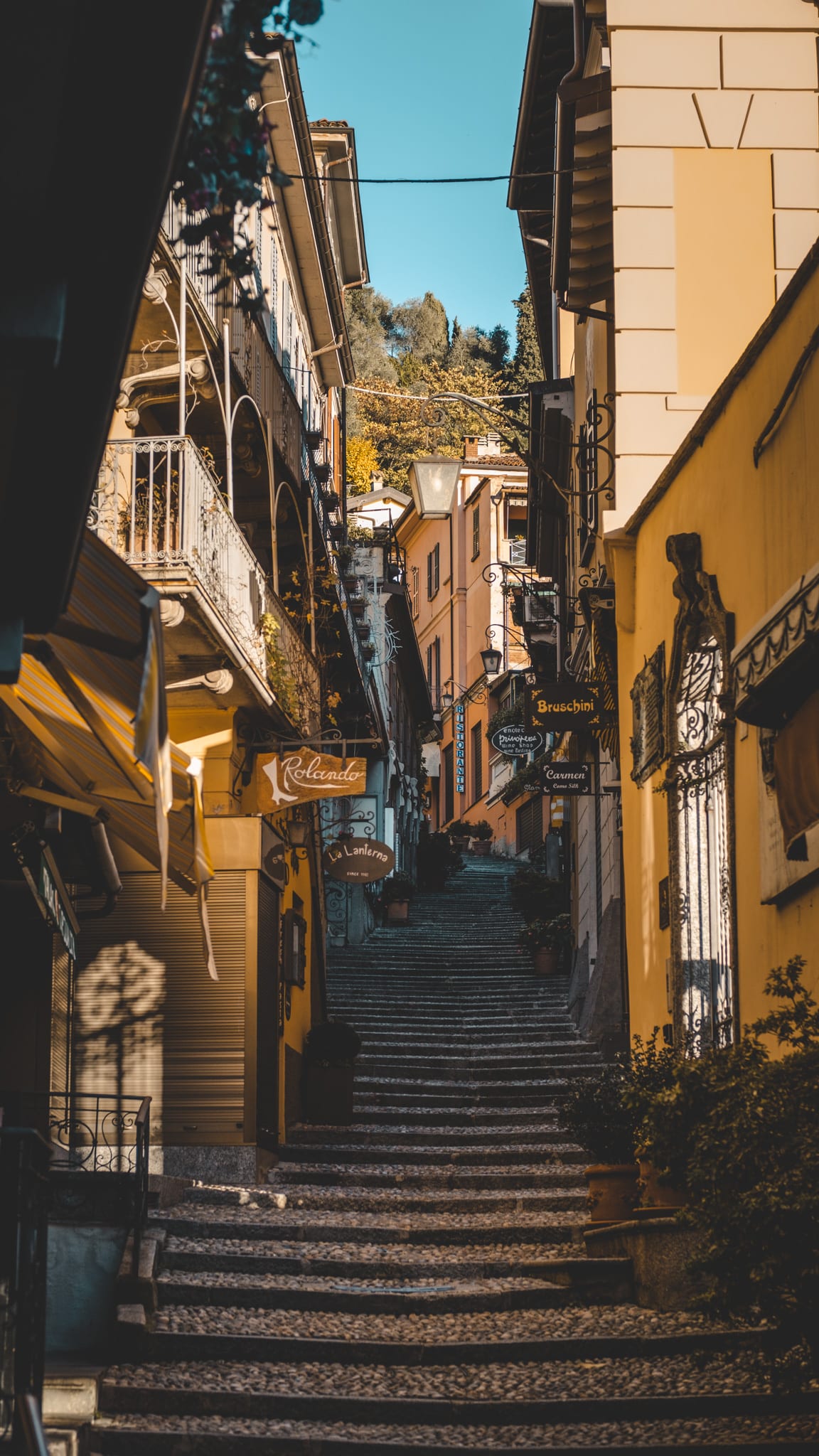Les rue colorées de Bellagio