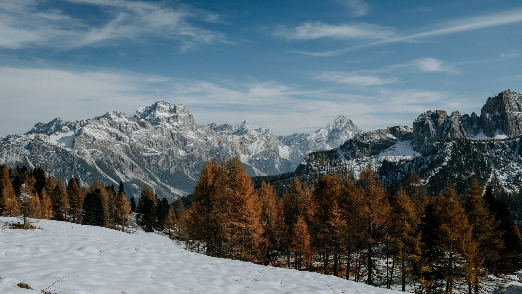 Première vue sur les montagnes