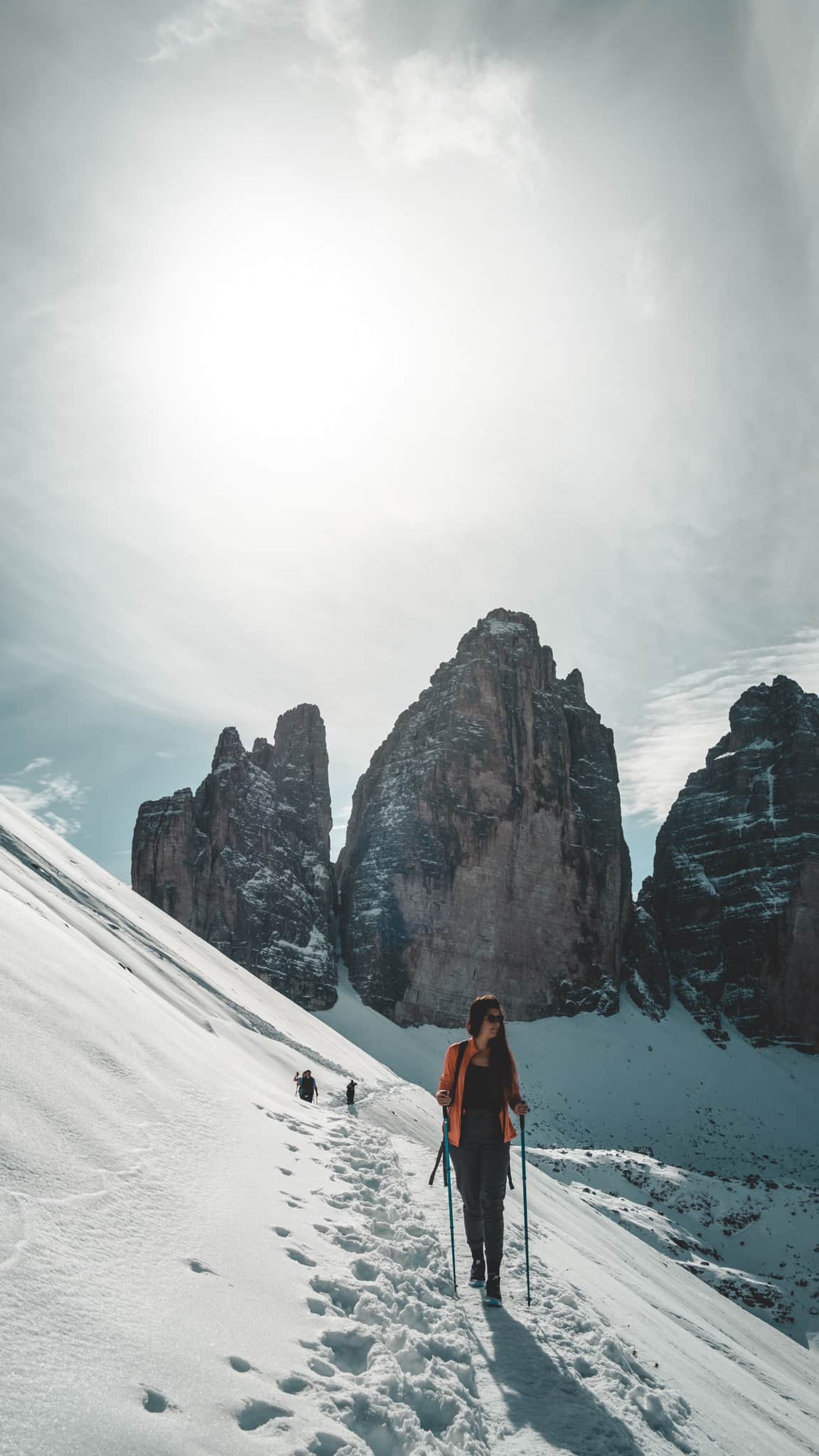 On marche sur des crêtes gelées