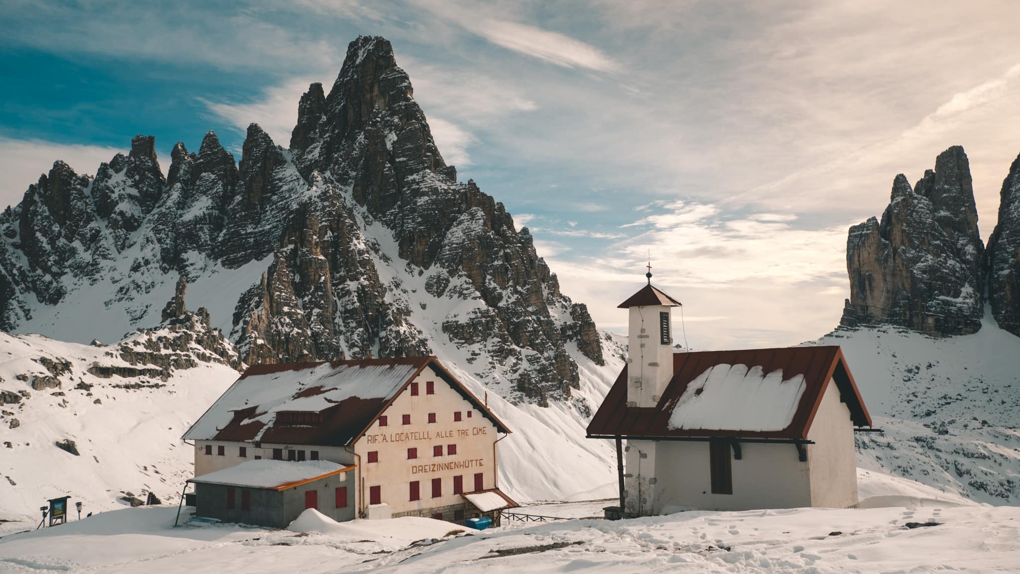 Le refuge Locatelli, à mi chemin