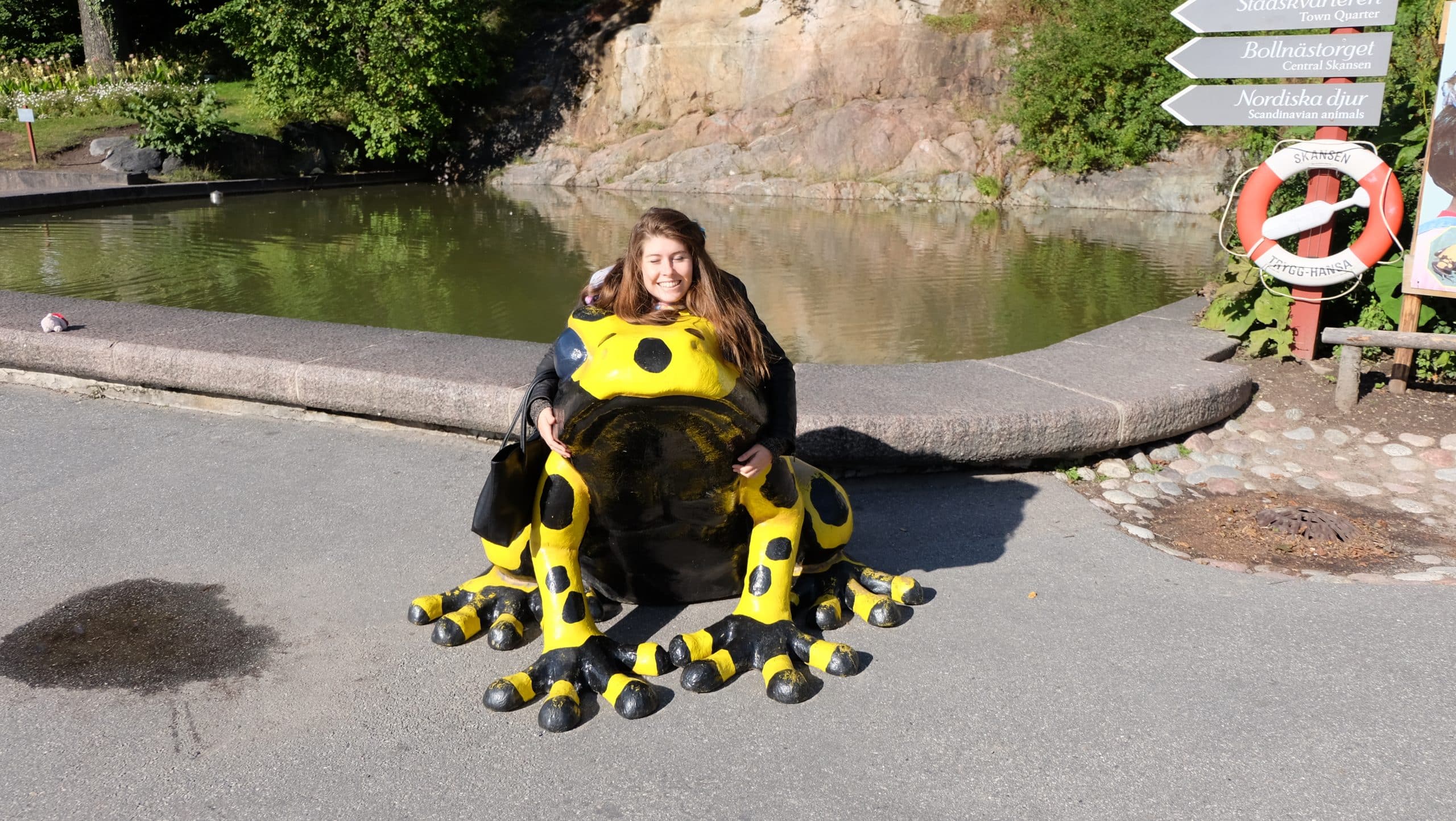 deux grenouilles à Skansen un musé à visiter lors d'un week end à Stockholm