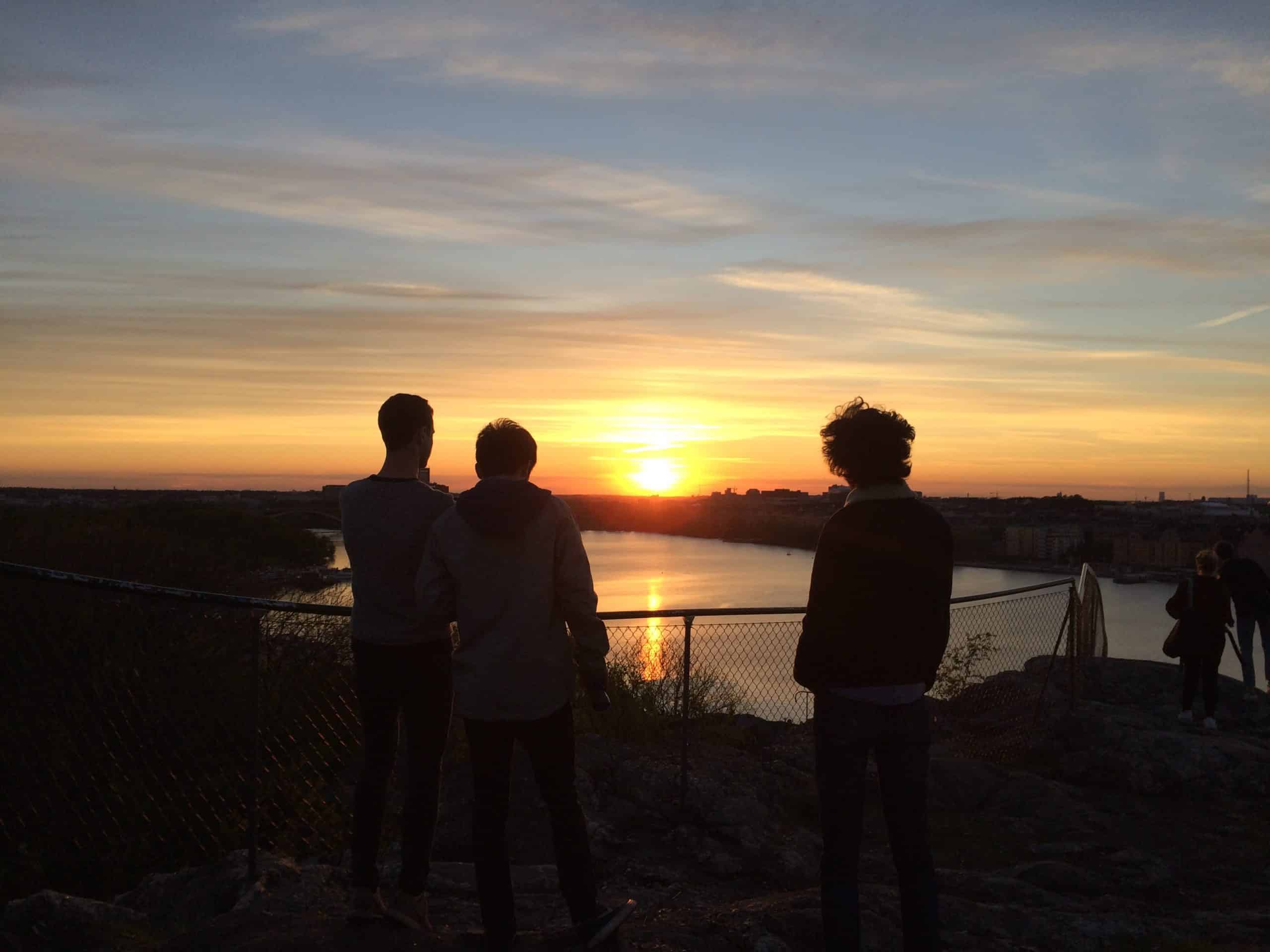 Coucher de soleil sur Stockholm, Skinnarviksberget